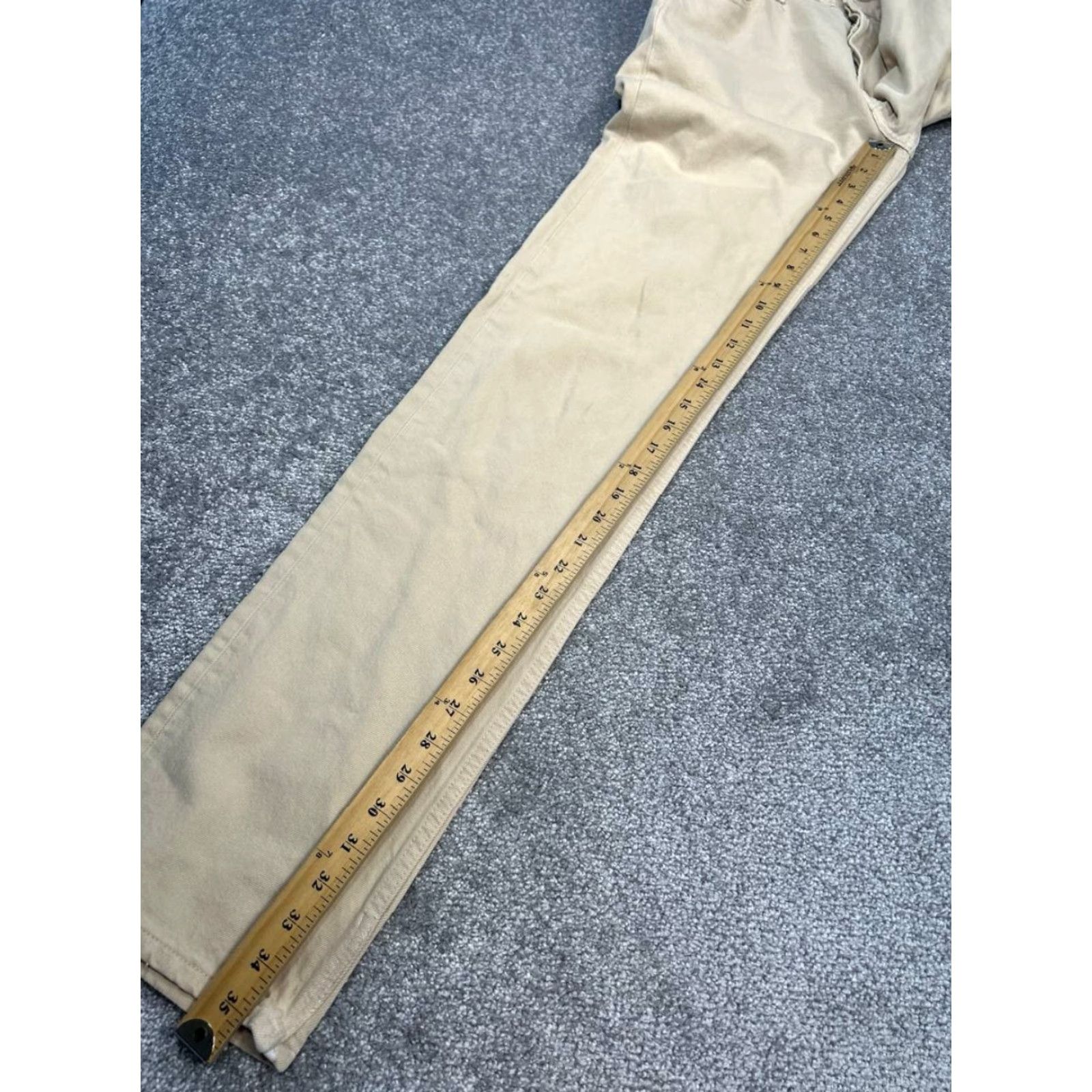 Levi's VINTAGE Levi's 501 Jeans Mens 33 Beige Denim Original Fit Straight 32x35 Levi's 501 5-Pocket Design Jeans Men Beige Denim Straight Modern Preppy Size US 33 - 5 Thumbnail