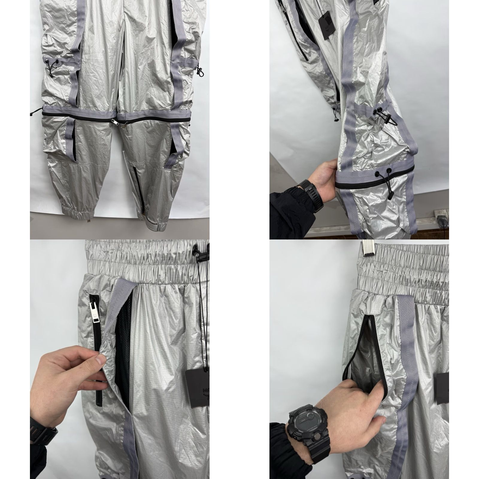 MCM MCM 2/1 Convertible Cargo Pants Shorts Zip Off Unisex Size 38 Pants Silver 2in1 Convertible Unisex Adults Mens Womens Size US 38 / EU 54 - 8 Thumbnail