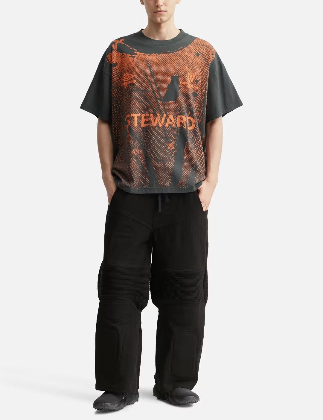 Umbro x Slam Jam Black Steward Vest Print Oversized T-Shirt Size US S / EU 44-46 / 1 - 3 Thumbnail