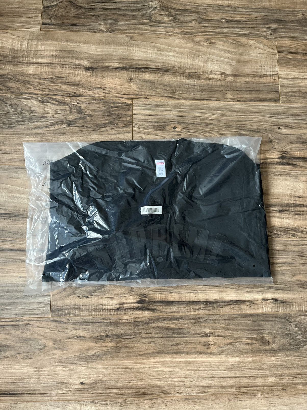 image of Supreme Ultrasuede Mesh Baseball Jersey in Black, Men's (Size Medium)
