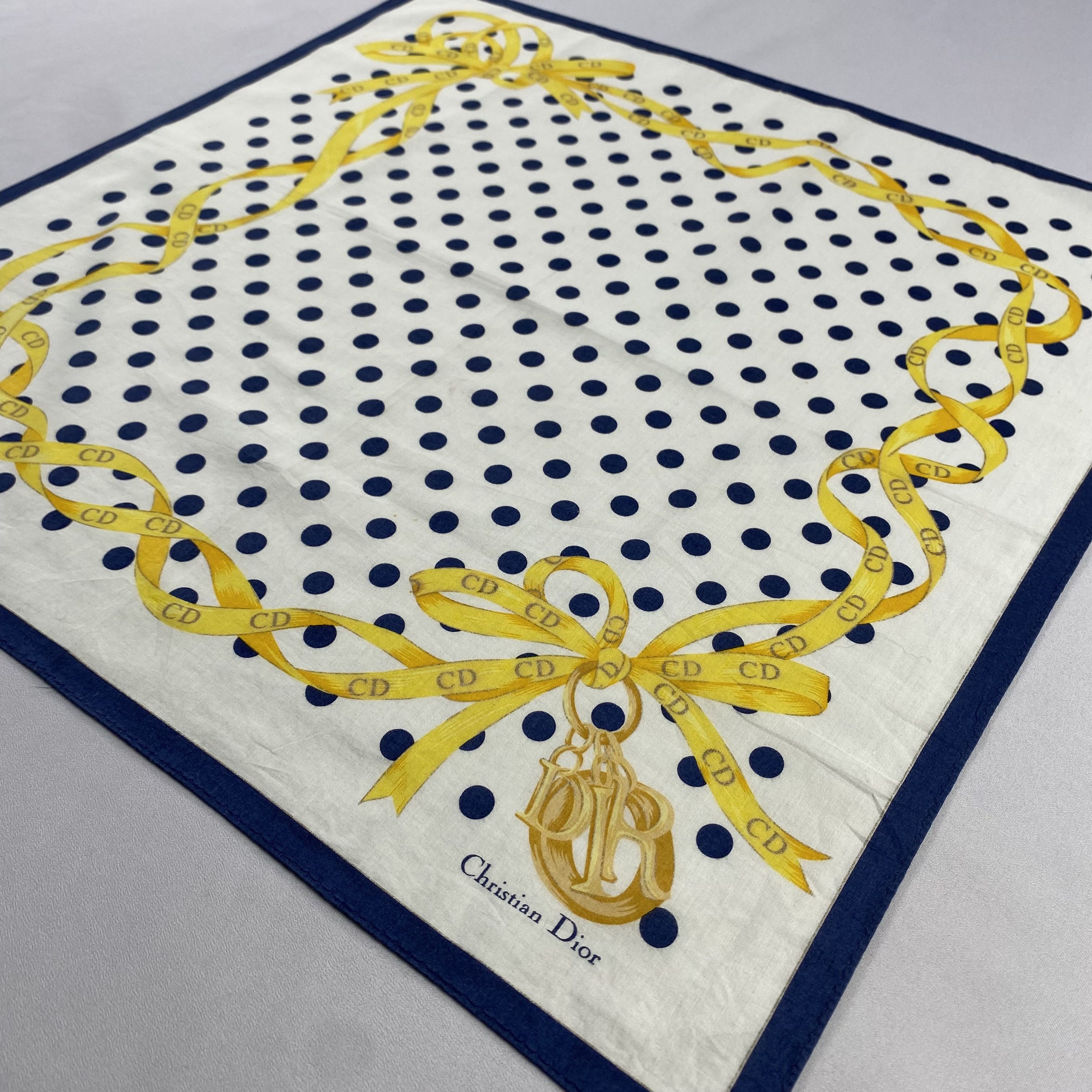 Vintage Christian Dior Monsieur Handkerchief / Neckerchief-P574 Size ONE SIZE - 2 Thumbnail