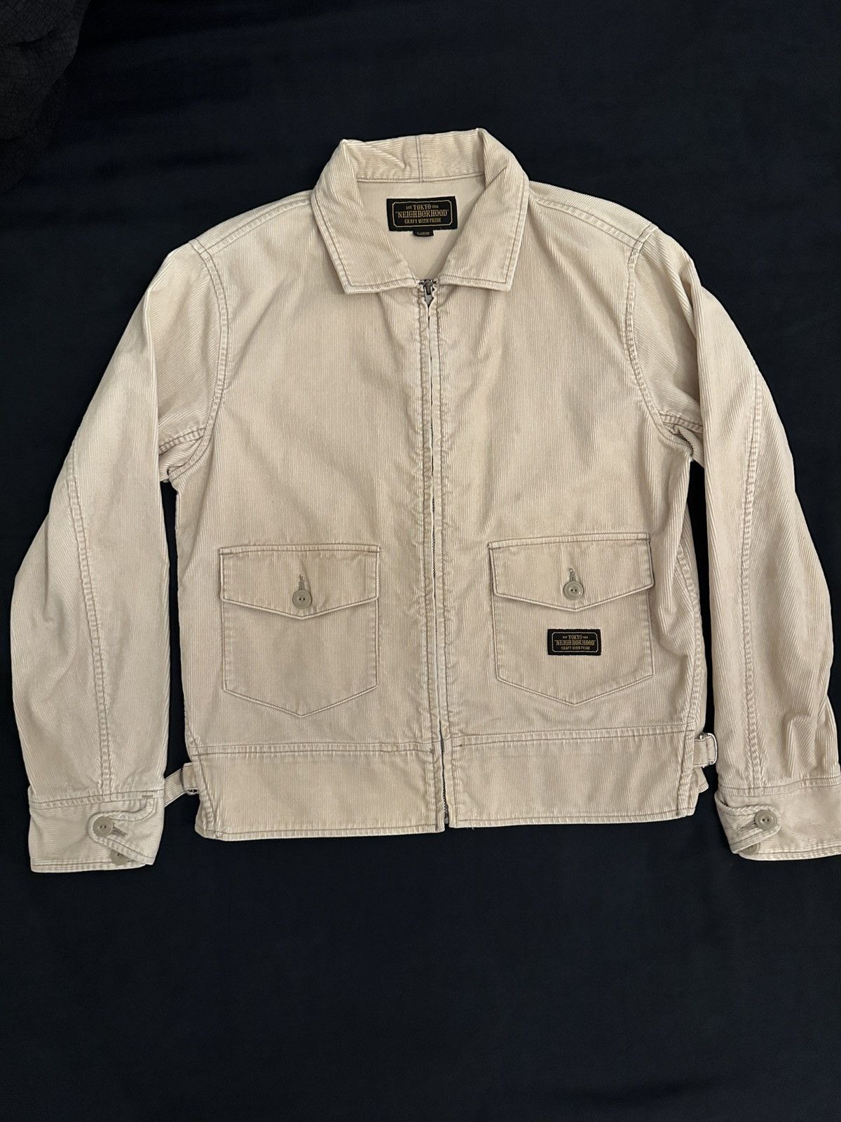 Neighborhood Neighborhood Tokyo Cream Corduroy A-2 Jacket Size Large Size US L / EU 52-54 / 3 - 1 Thumbnail