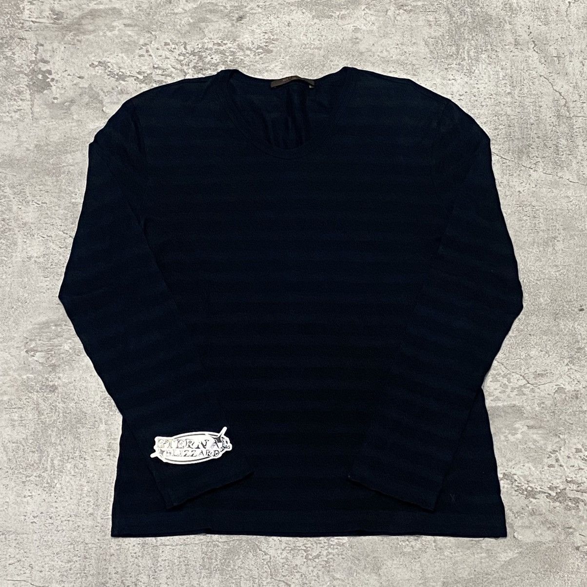 Louis Vuitton Louis Vuitton Navy Long Sleeve T Shirt Size US S / EU 44-46 / 1 - 1 Thumbnail