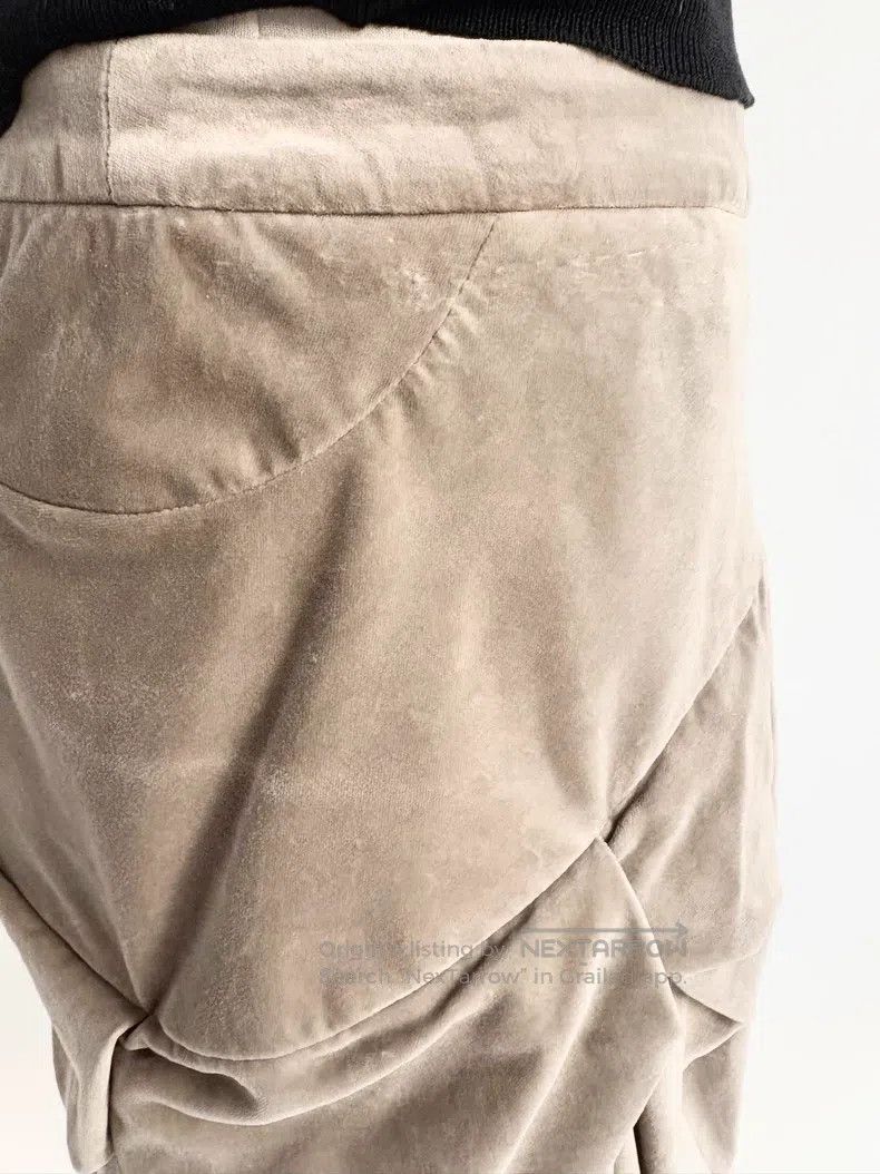 Vivienne Westwood Vivienne Westwood Beige Brown Irregular Cut Velvet Skirt Size 26" / US 2 / IT 38 - 5 Thumbnail