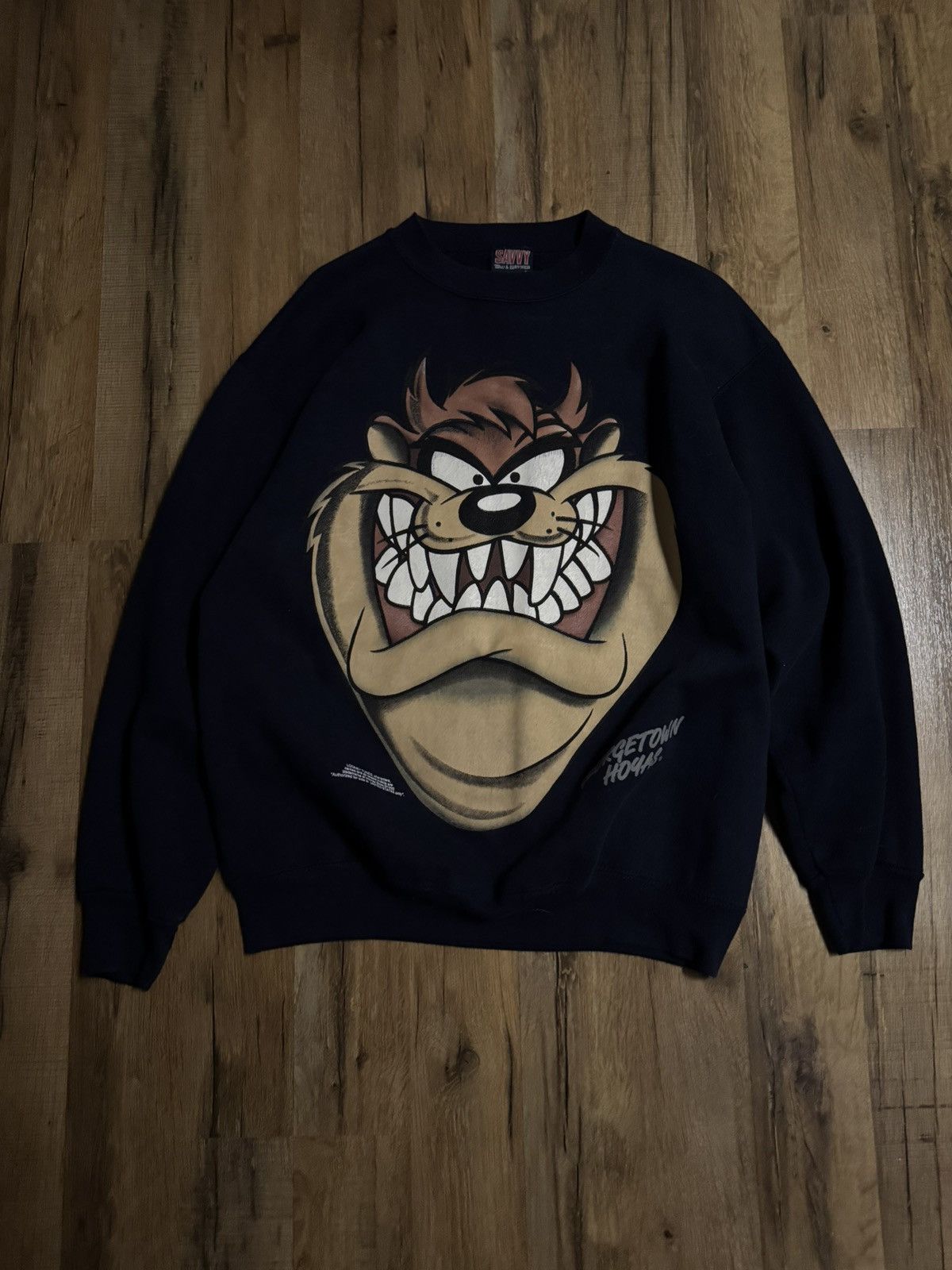 Cartoon Network × Vintage Vintage Looney Tunes “Tasmanian Devil” Crewneck Size US L / EU 52-54 / 3 - 1 Thumbnail