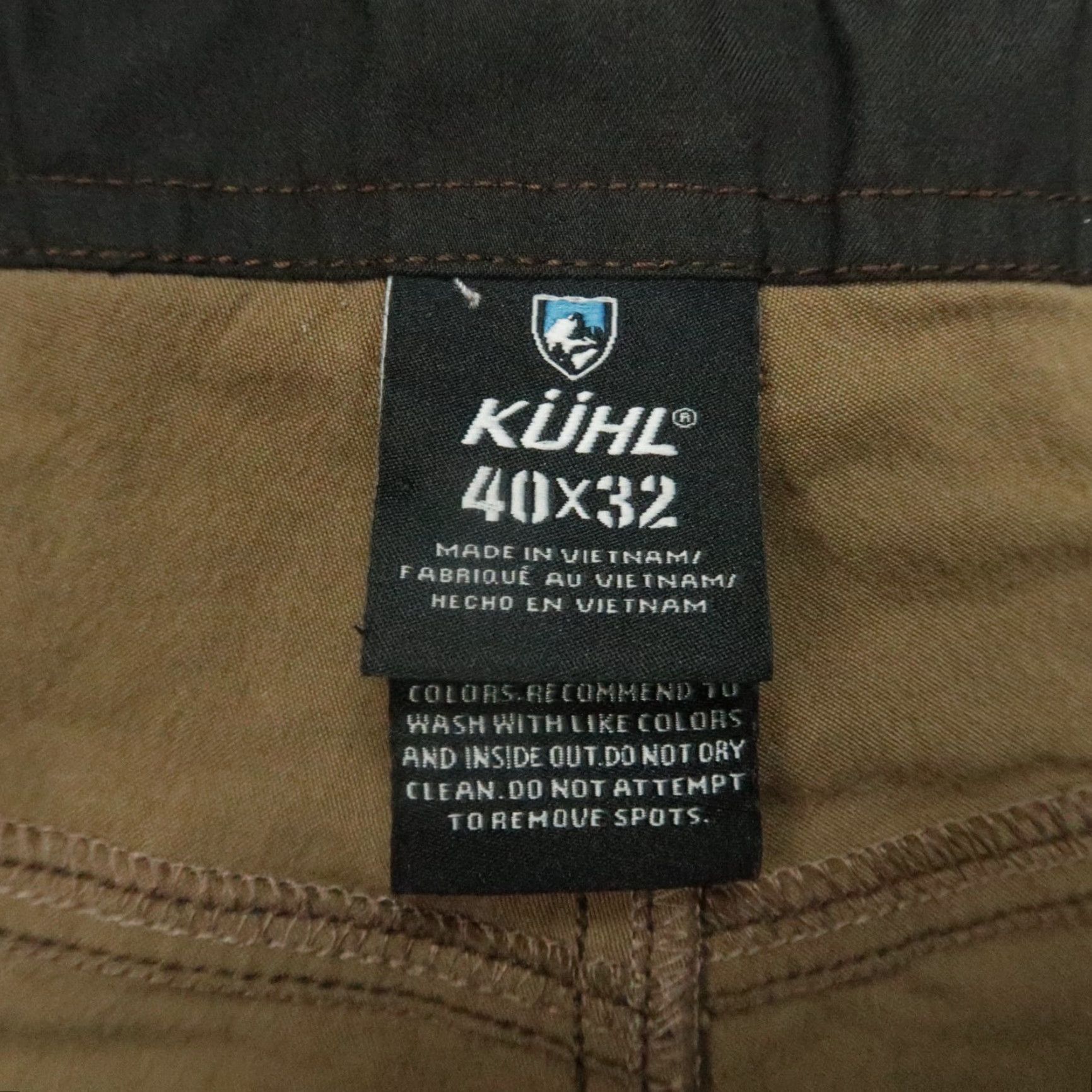 Vintage Kuhl Revolvr Pants Mens 40x32 Green Brown Vintage Patina Dye Chino Pocket 5-0rtn Stretch Regular Straight 40 Inseam Casual Travel Workwear Mens Size US 40 / EU 56 - 5 Thumbnail
