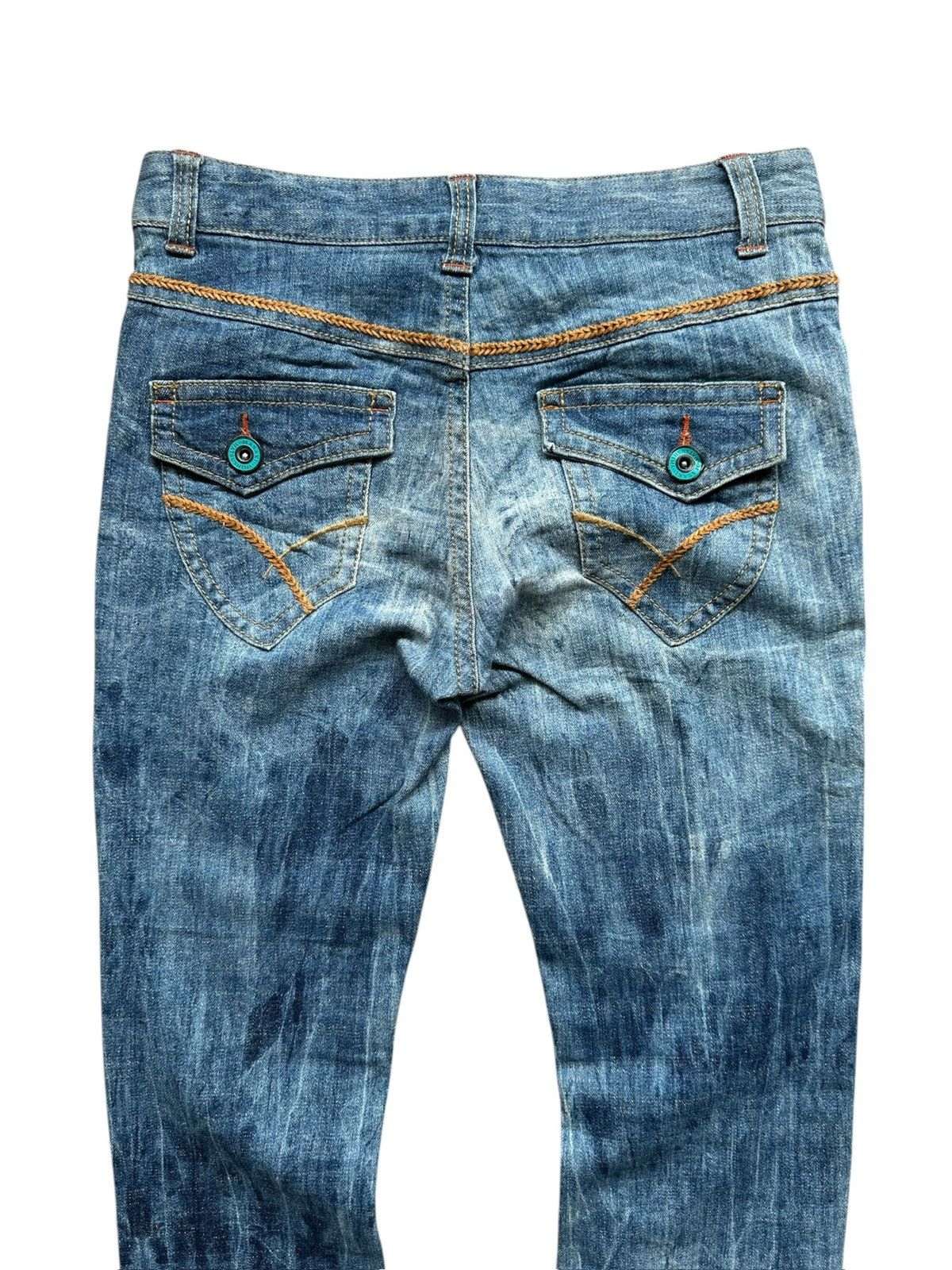 Masaki Matsushima 00's Masaki Matsushima bleach wash denim jeans Size US 29 - 5 Thumbnail