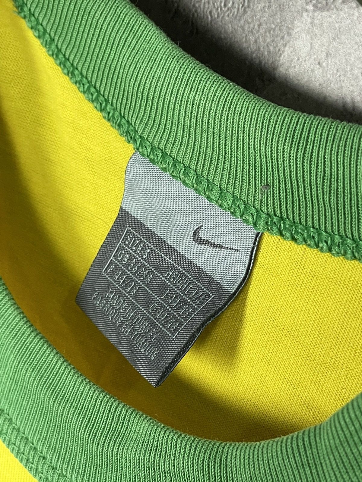 Nike × Vintage Blokecore ⚽️ Nike 2000s FC Brazil #10 Cotton t shirt rare tee Size US S / EU 44-46 / 1 - 9 Thumbnail