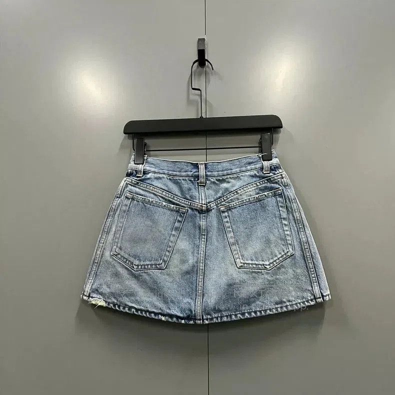 Balenciaga Balenciaga Denim Mini Skirt. Size US 34 / EU 50 - 2 Thumbnail