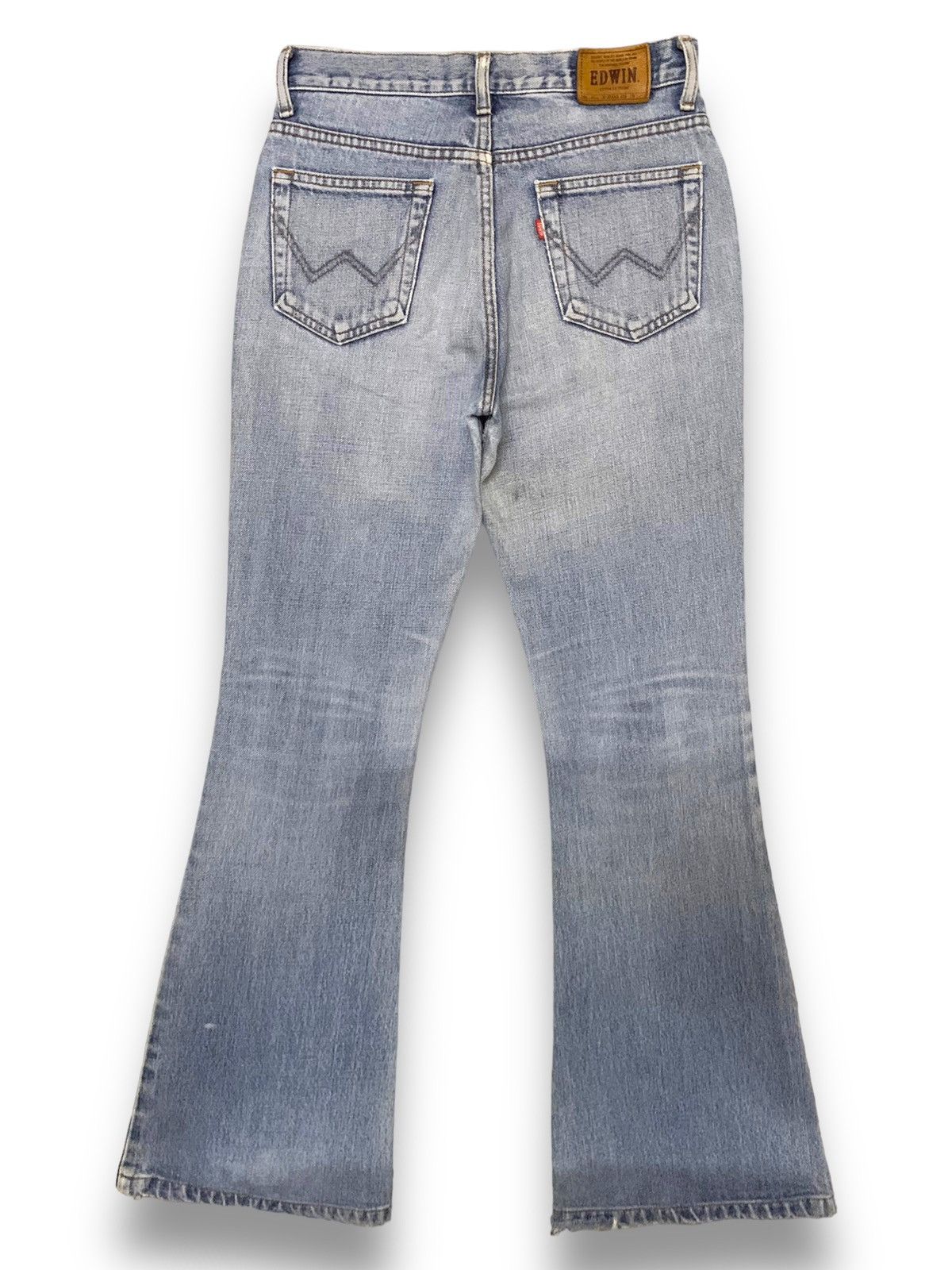 Edwin Vintage Edwin XJeans 400 Flared Bell Bottom Distressed Jeans Size US 28 / EU 44 - 2 Thumbnail