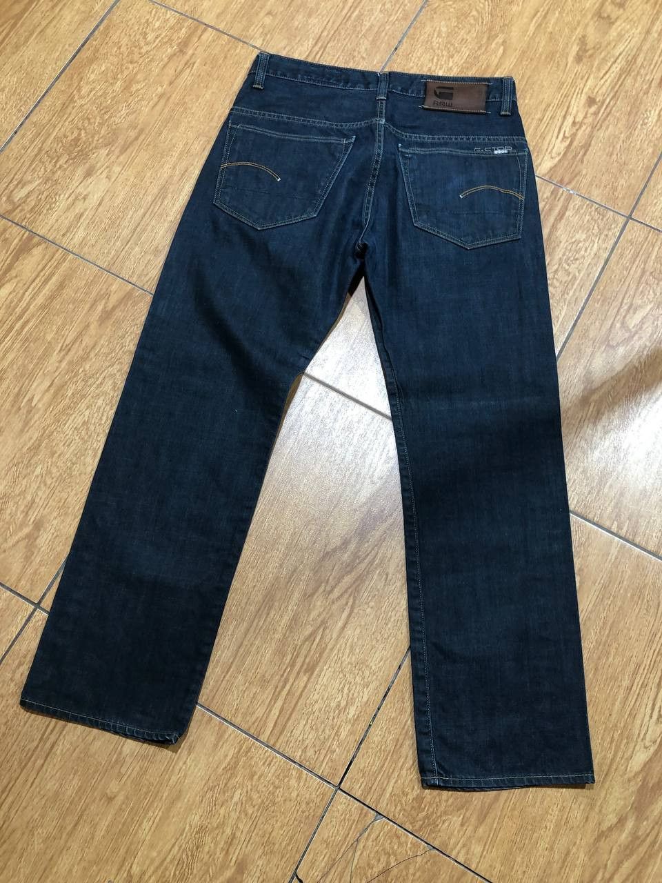 G-Star G-Star Raw 3301 Denim Dark Wash Button Fly Jeans Size US 31 - 13 Thumbnail