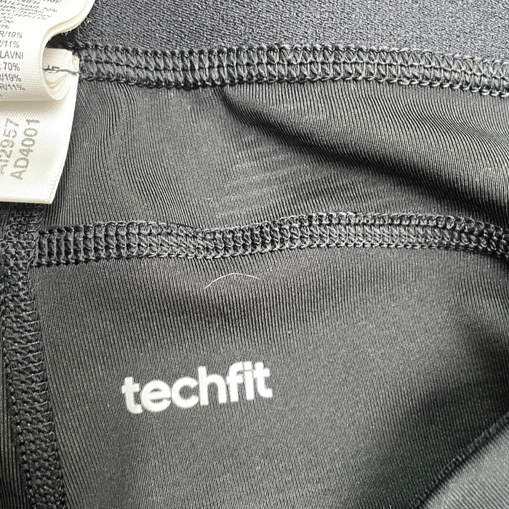 Adidas Adidas Climalite Tech Fit Cropped Leggings Women XL Black Patterned Active 34x18 Size 40" / US 18 - 5 Thumbnail