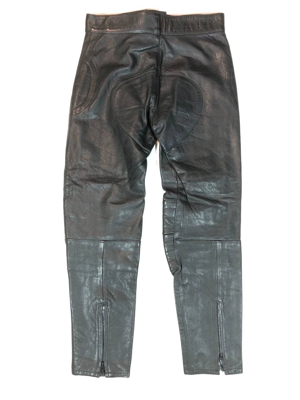 Genuine Leather Vintage Leather Moto Biker Pants Size US 30 / EU 46 - 4 Thumbnail