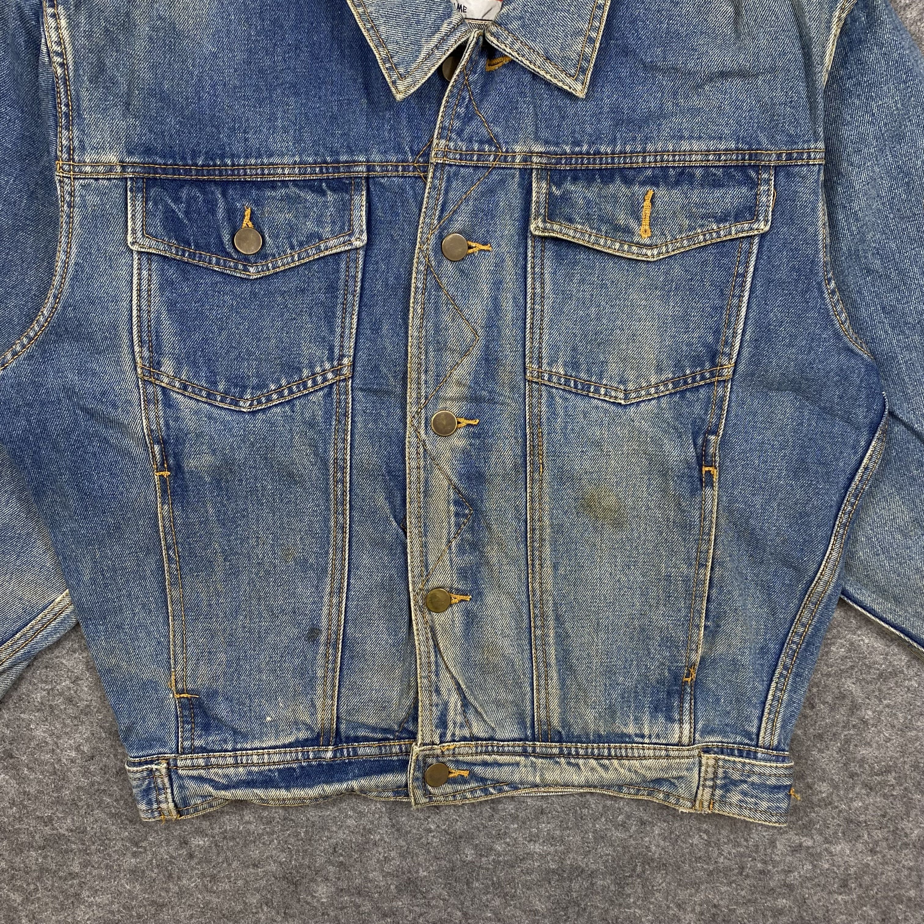 Japanese Brand Vintage 90s Anecdote Homme French's Pride Denim Trucker-J599 Size US L / EU 52-54 / 3 - 7 Thumbnail