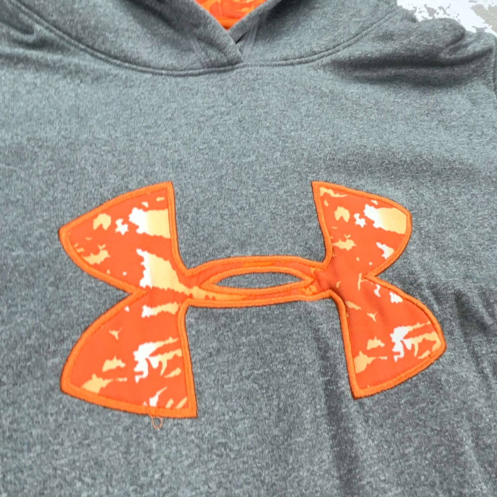 Under Armour Under Armour Hoodie Women M Gray Orange Sweatshirt Storm Semi Fitted Pullover Baggy? Size M / US 6-8 / IT 42-44 - 3 Thumbnail
