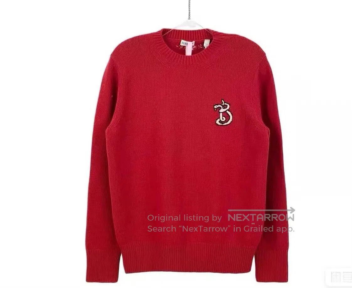 Burberry Burberry Red Logo Sweater Limited Edition. Size XS / US 0-2 / IT 36-38 - 6 Thumbnail