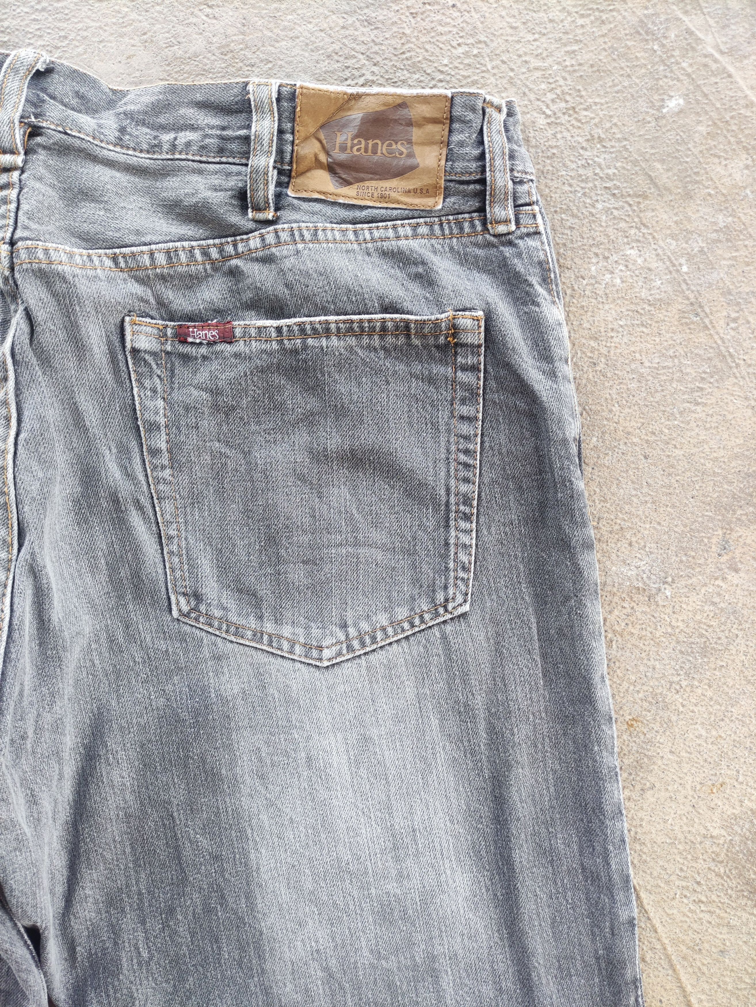 Vintage Vintage Hanes Black Baggy Denim Distressed Jeans Faded Pants Size US 36 / EU 52 - 11 Thumbnail