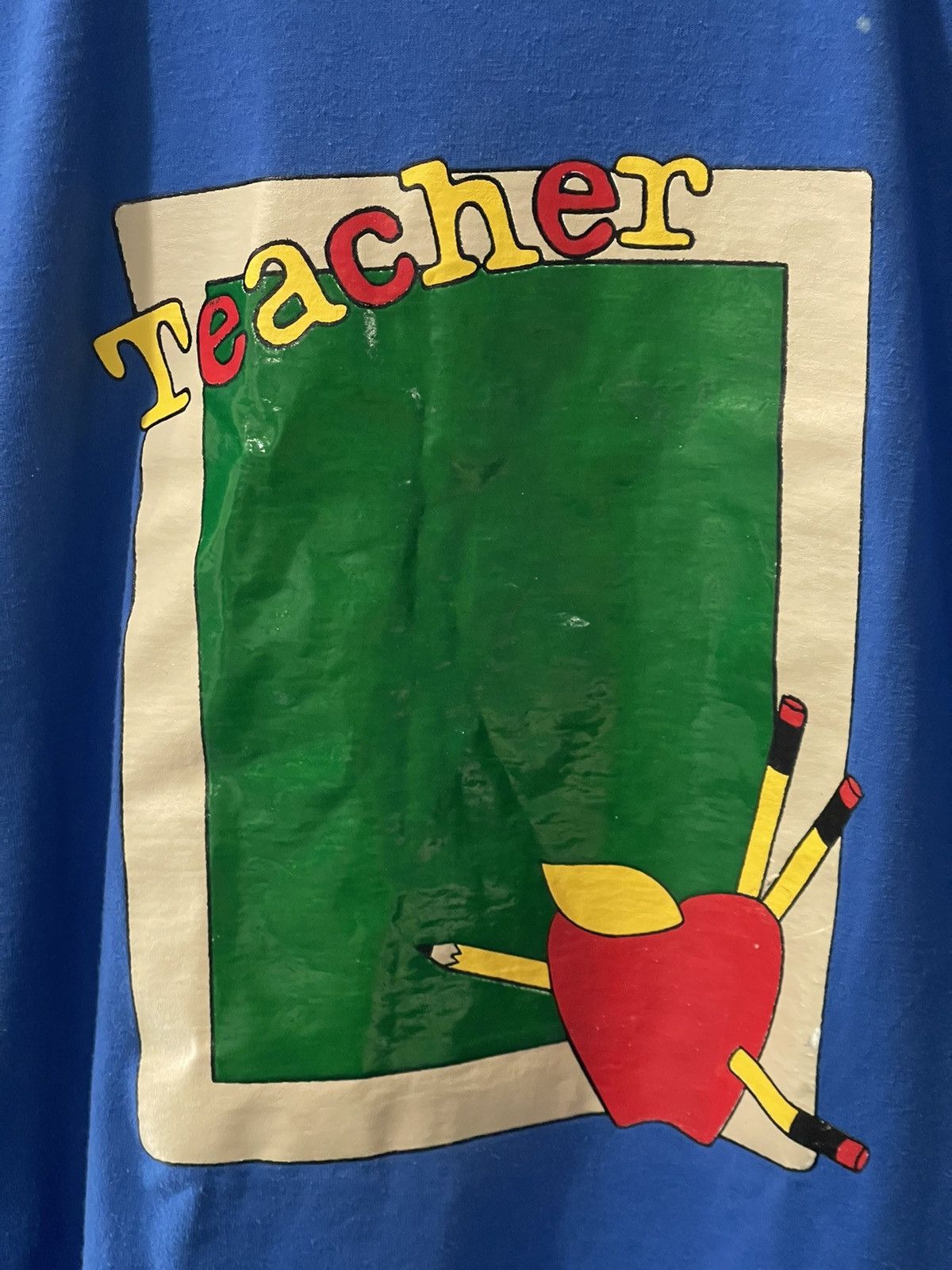 Hanes × Vintage Vintage 90s Teacher Chalkboard School SS Shirt Small Size US S / EU 44-46 / 1 - 2 Thumbnail