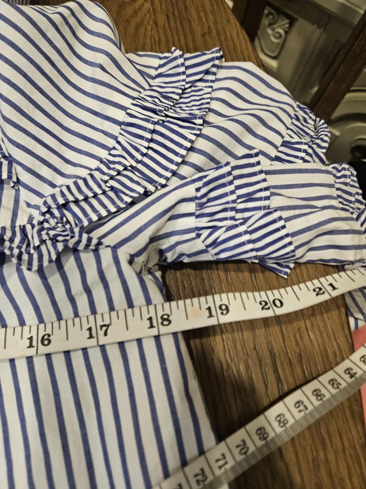 J.Crew J.Crew Striped Ruffle Sleeve Top #439 Size XS / US 0-2 / IT 36-38 - 7 Thumbnail