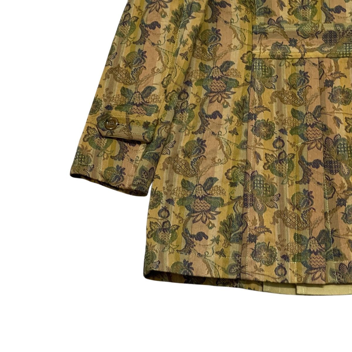 Japanese Brand Vintage Gekko Floral Patterned Long Jacket - Made in Japan Size S / US 4 / IT 40 - 14 Thumbnail