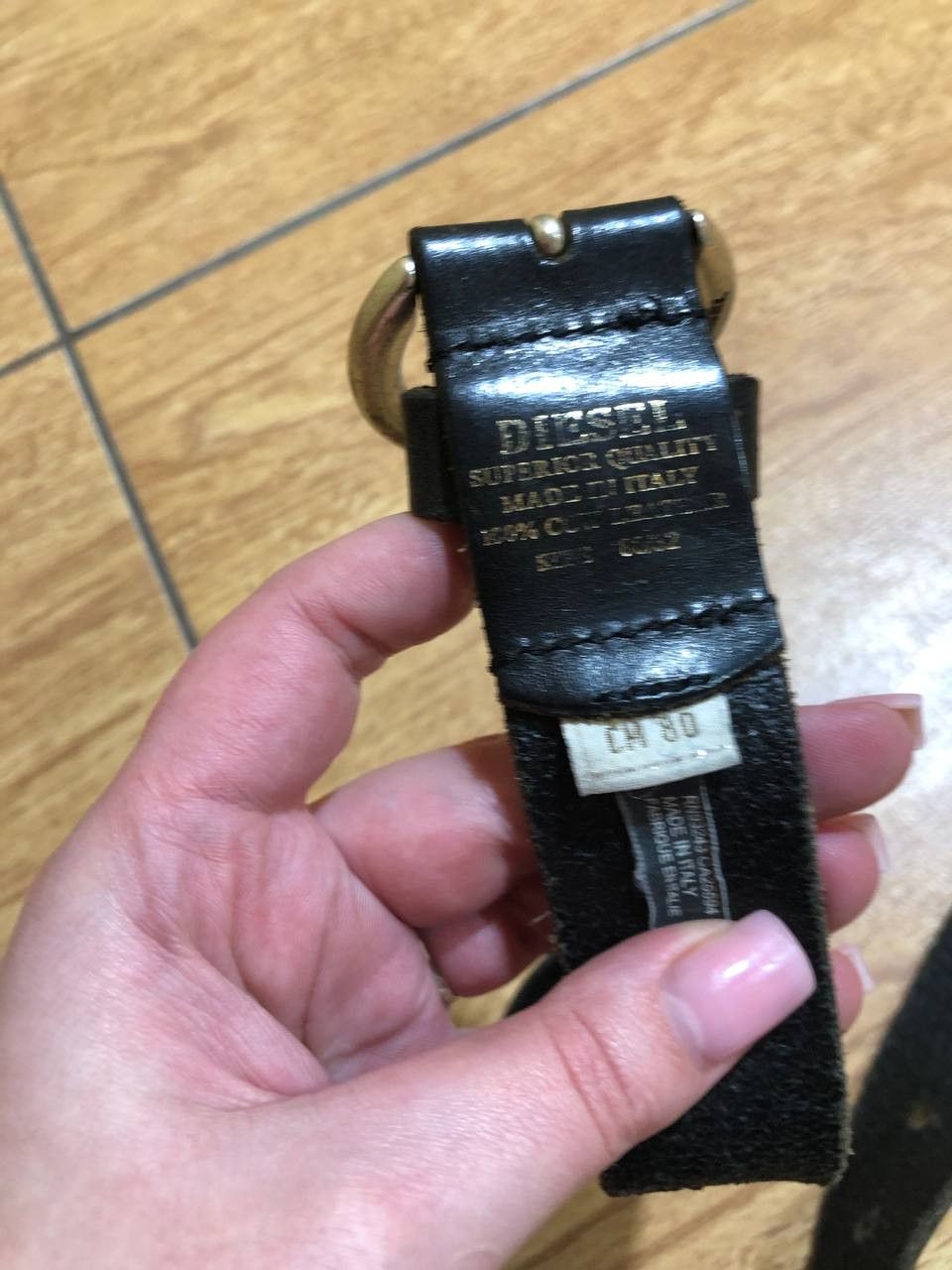 Diesel Vinta Belt Diesel 80s Made in Italy Cow leather Size ONE SIZE - 2 Thumbnail
