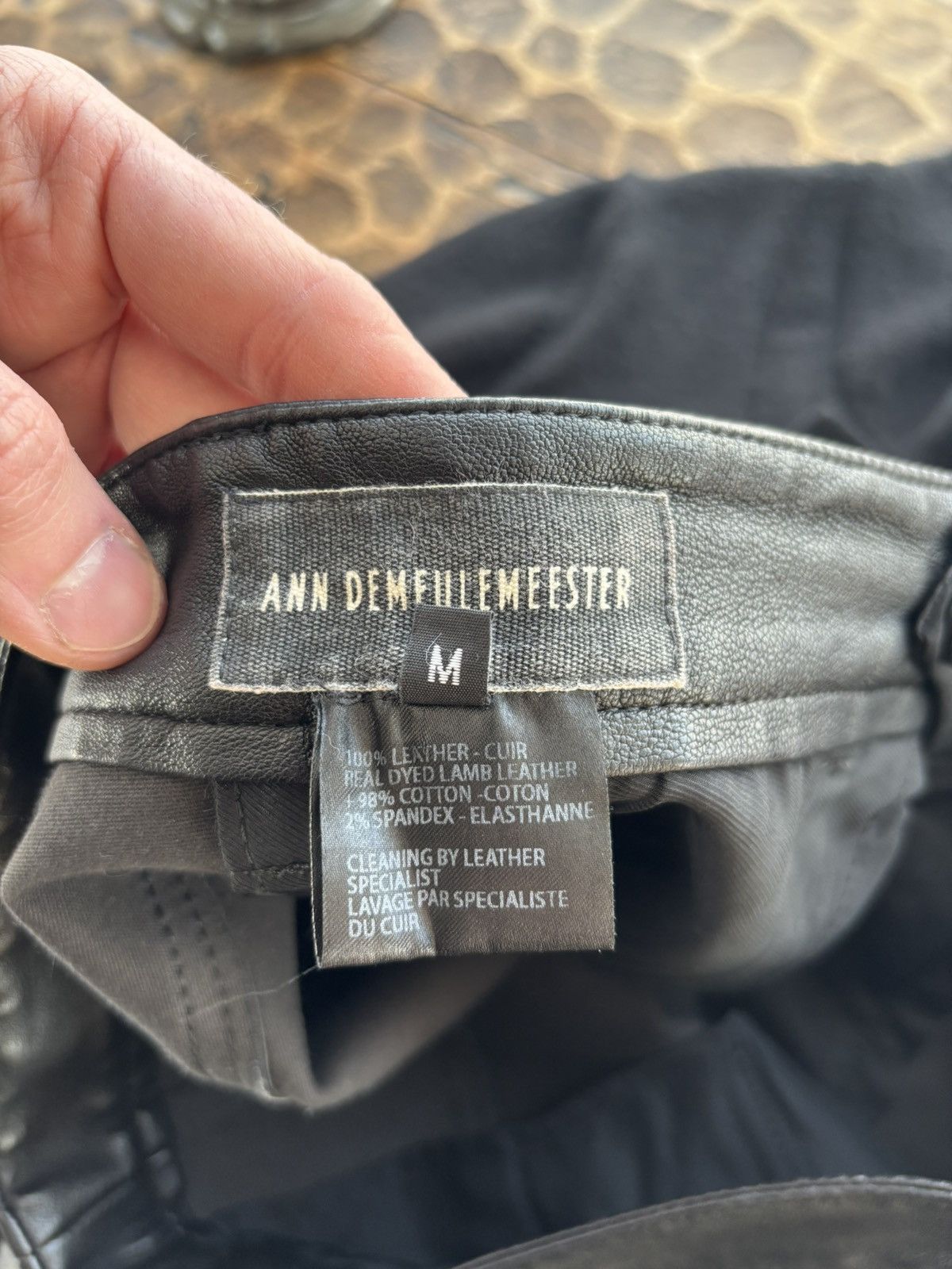 Ann Demeulemeester Ann Demeulemeester Leather Pants Size US 33 - 7 Thumbnail