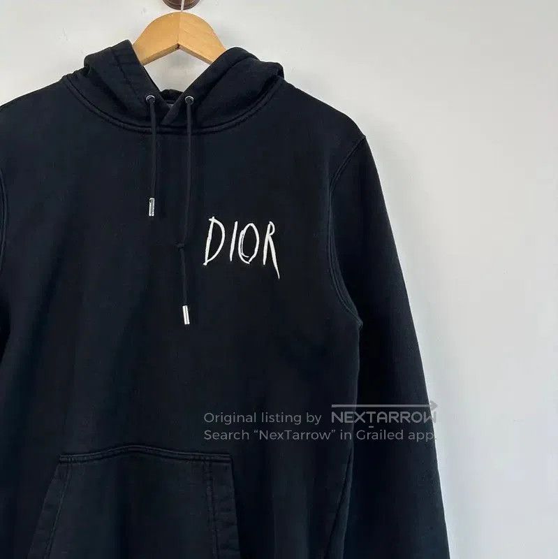 Dior Dior Black Cotton Embroidered Hoodie for Men . Size US L / EU 52-54 / 3 - 4 Thumbnail