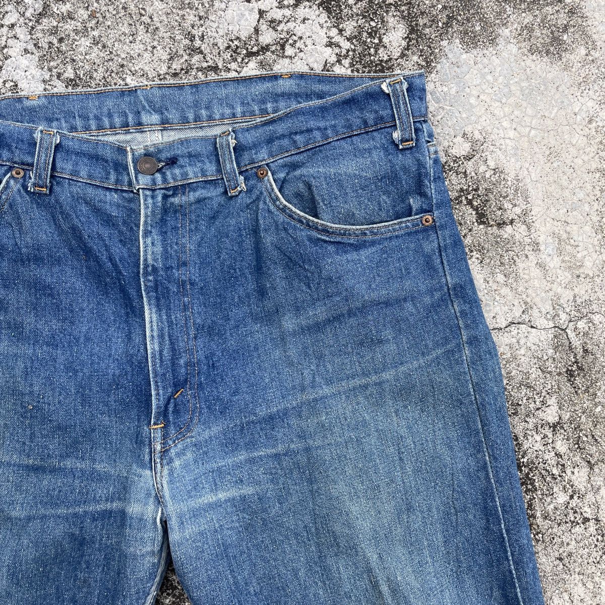 Levi's Vintage 80s Levis 505 Orange Tag Denim Jeans Size US 38 / EU 54 - 2 Thumbnail