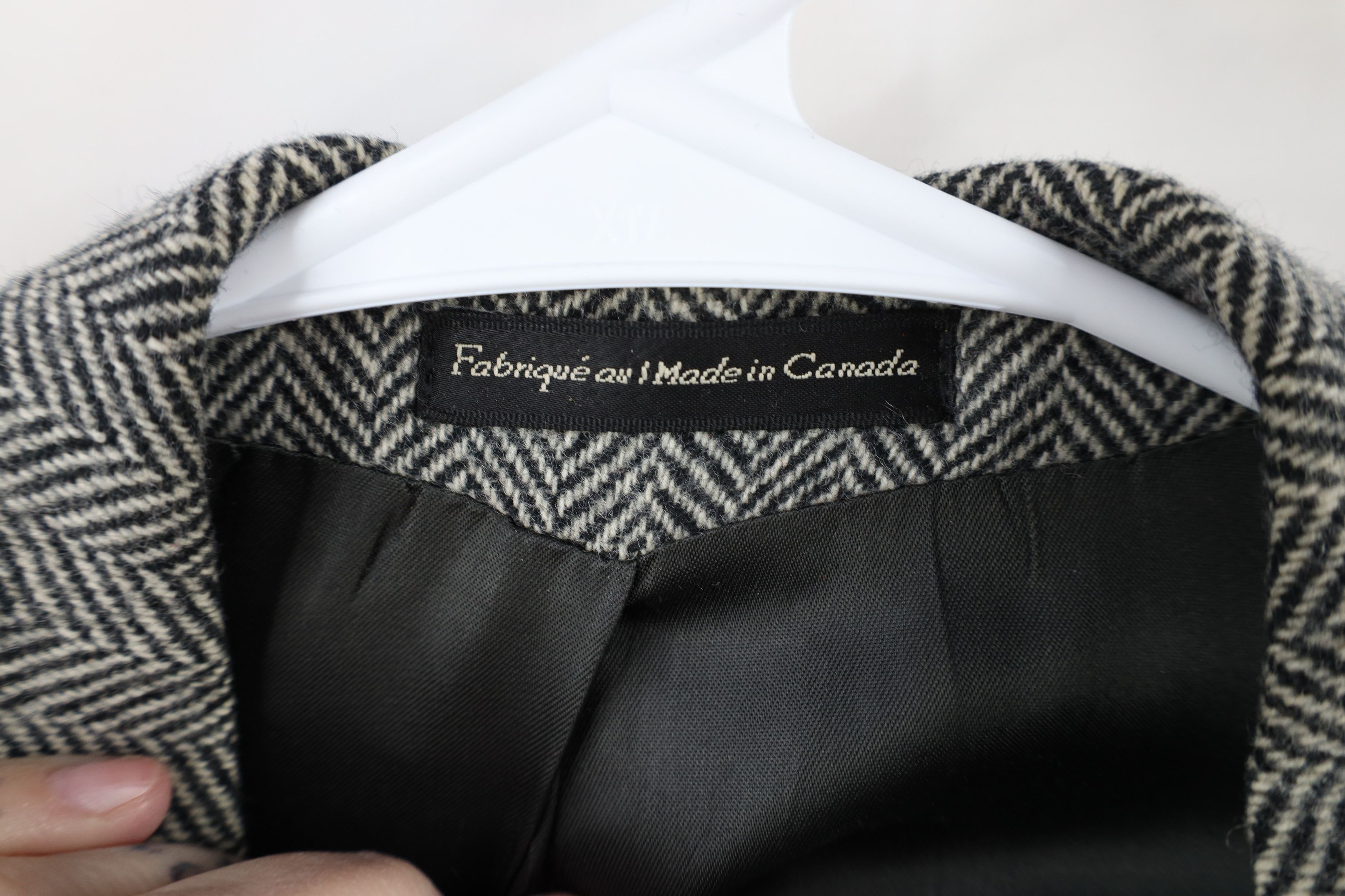 Vintage Vintage 90s Streetwear Herringbone Coat Blazer Jacket USA Size US XL / EU 56 / 4 - 7 Thumbnail