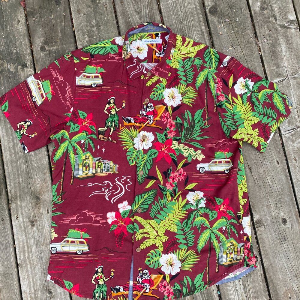 Tommy Bahama Vintage Tommy Bahama Short Sleeve Button Up Shirt Hula Hawa Size US XL / EU 56 / 4 - 4 Thumbnail