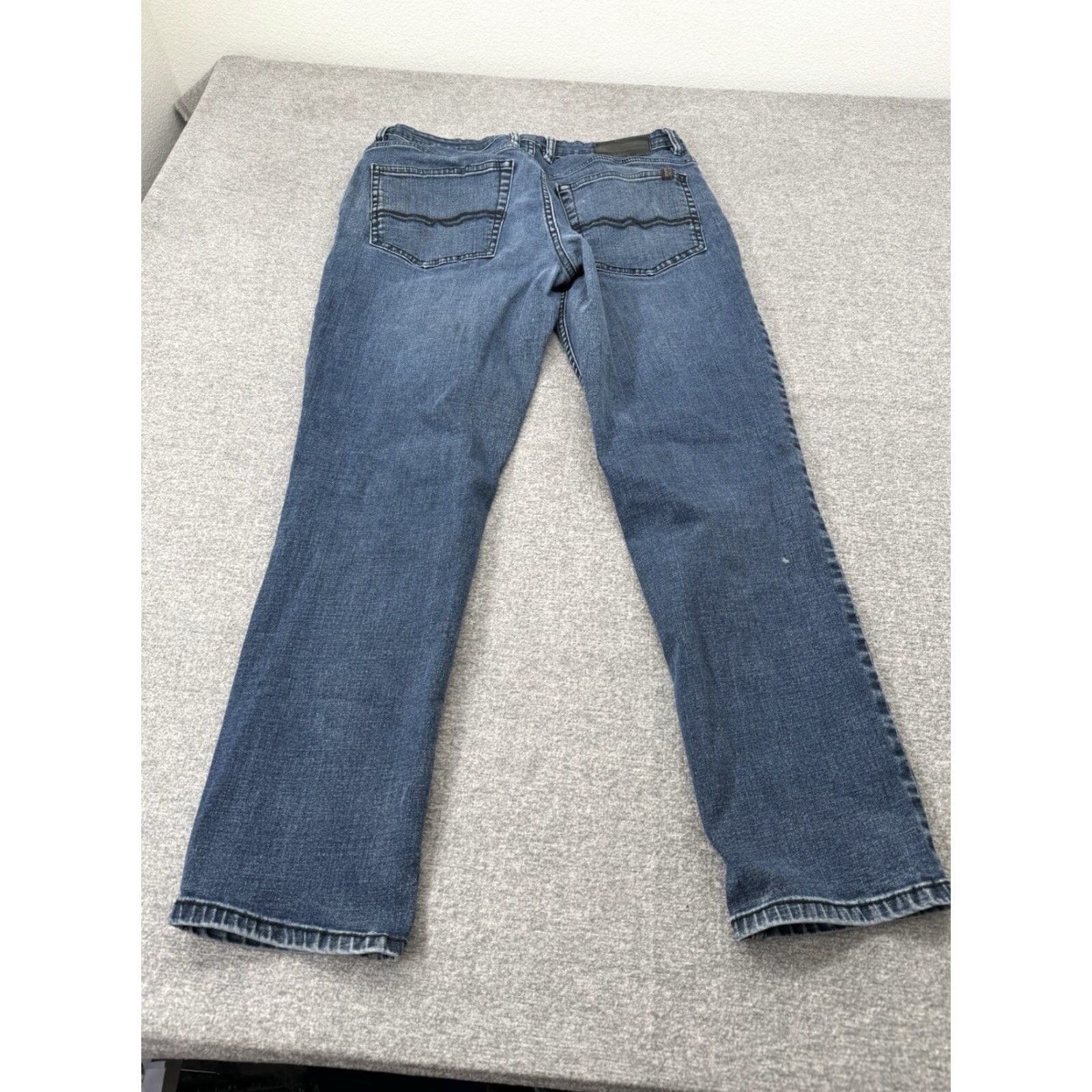 Buffalo David Bitton Buffalo Buffalo David Bitton Jackson-X Jeans 32x30 Straight Stretch Dark Wash Jeans Mens Regular 32 Blue Belt Loops 5-Pocket Size US 32 / EU 48 - 7 Thumbnail
