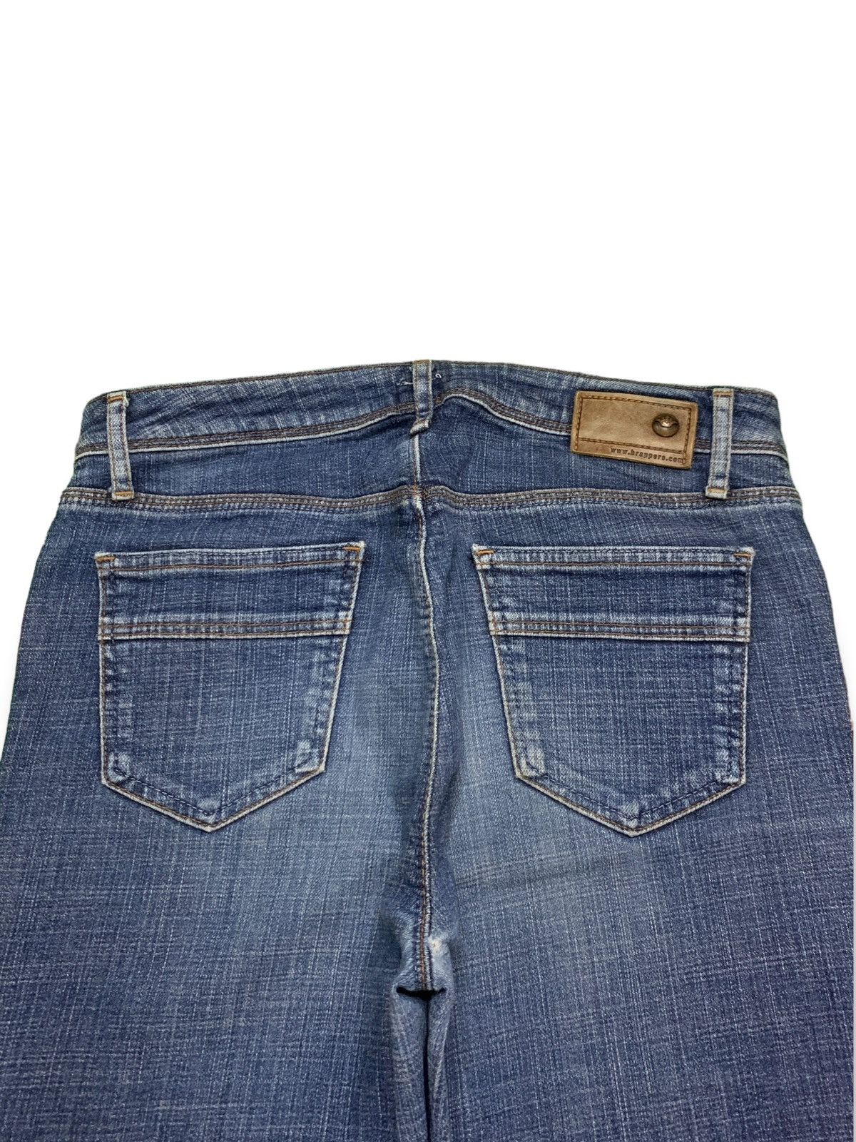 Japanese Brand Vintage Japanese Brand Faded Wash Flare Style Jeans Size 31" - 8 Thumbnail