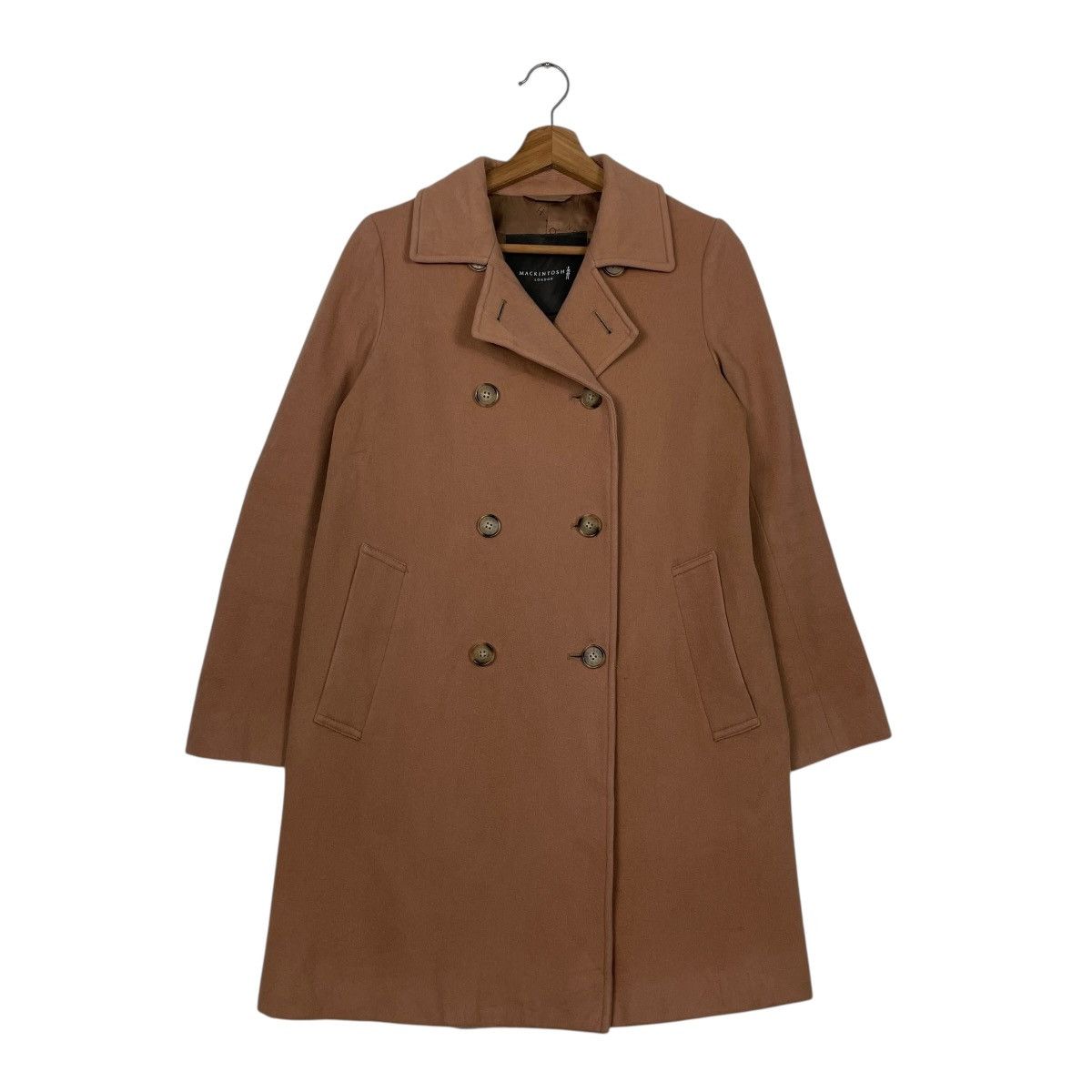 Mackintosh Mackintosh London Double Breasted Wool Brown Coat Size S / US 4 / IT 40 - 1 Thumbnail