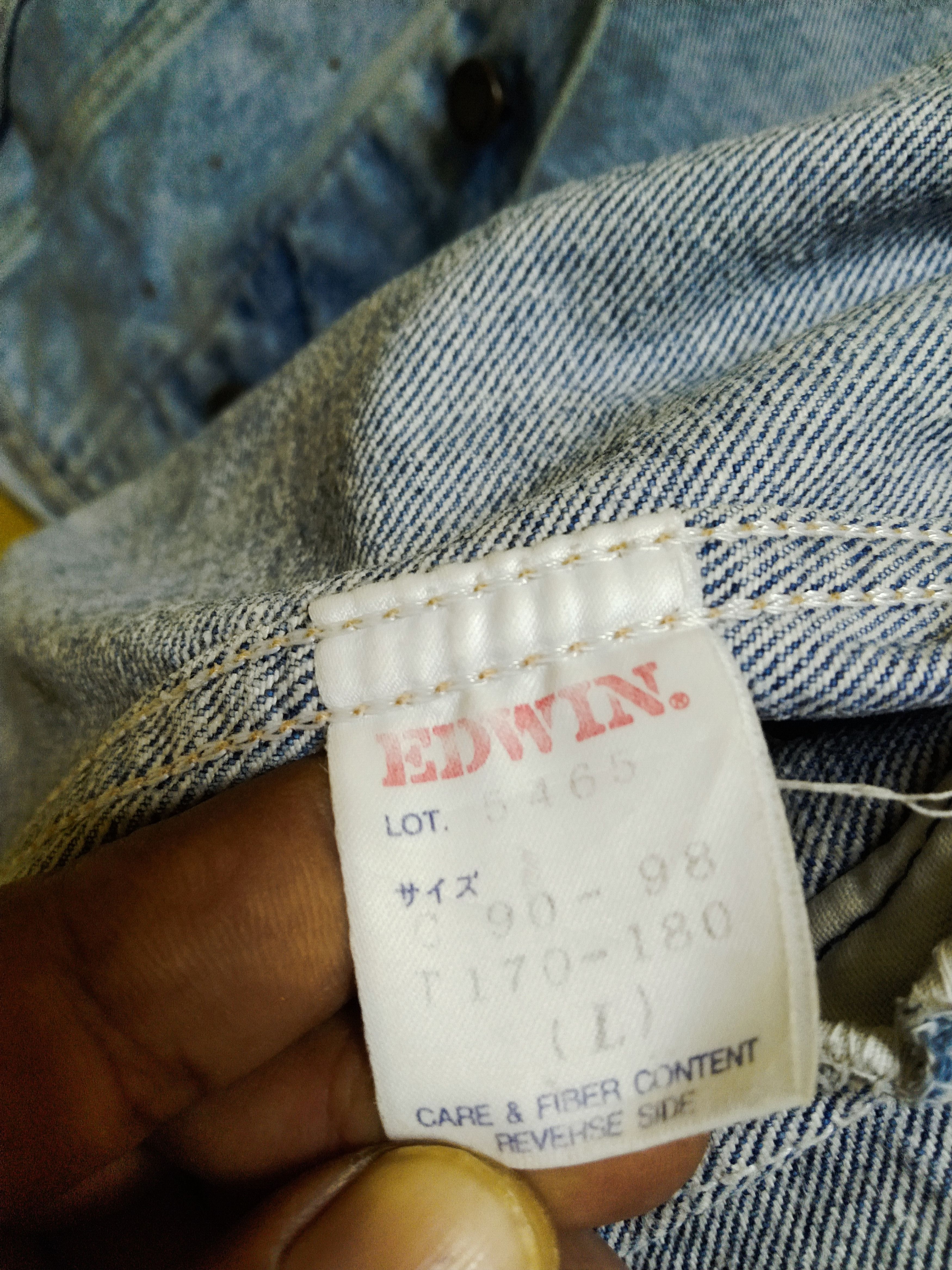 Edwin × Vintage Vintage Edwin Trucker Denim Jacket Size US L / EU 52-54 / 3 - 13 Thumbnail