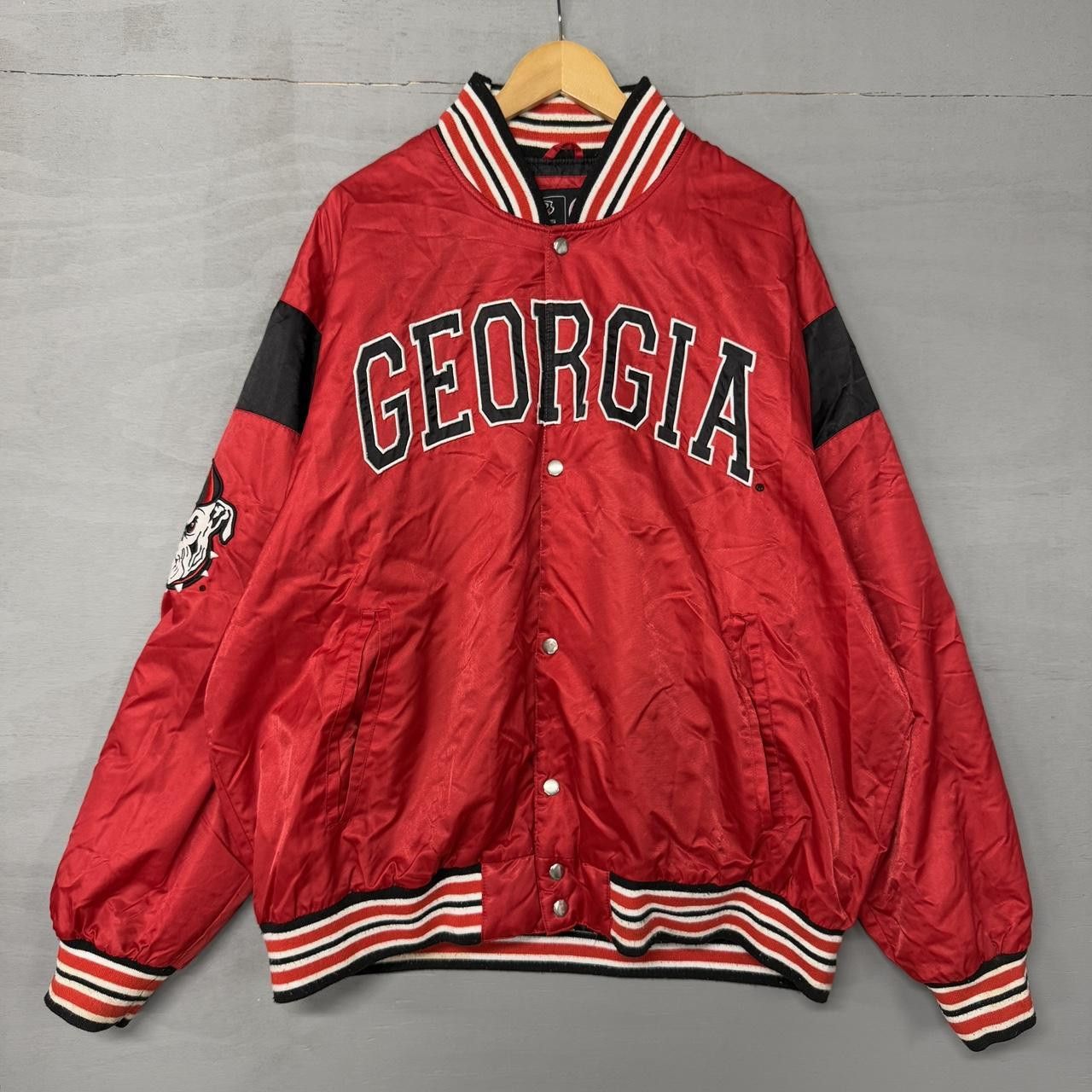 NCAA Vintage Georgia Bulldogs RR Designs Satin Bomber Jacket 3XL Size US XXL / EU 58 / 5 - 1 Thumbnail