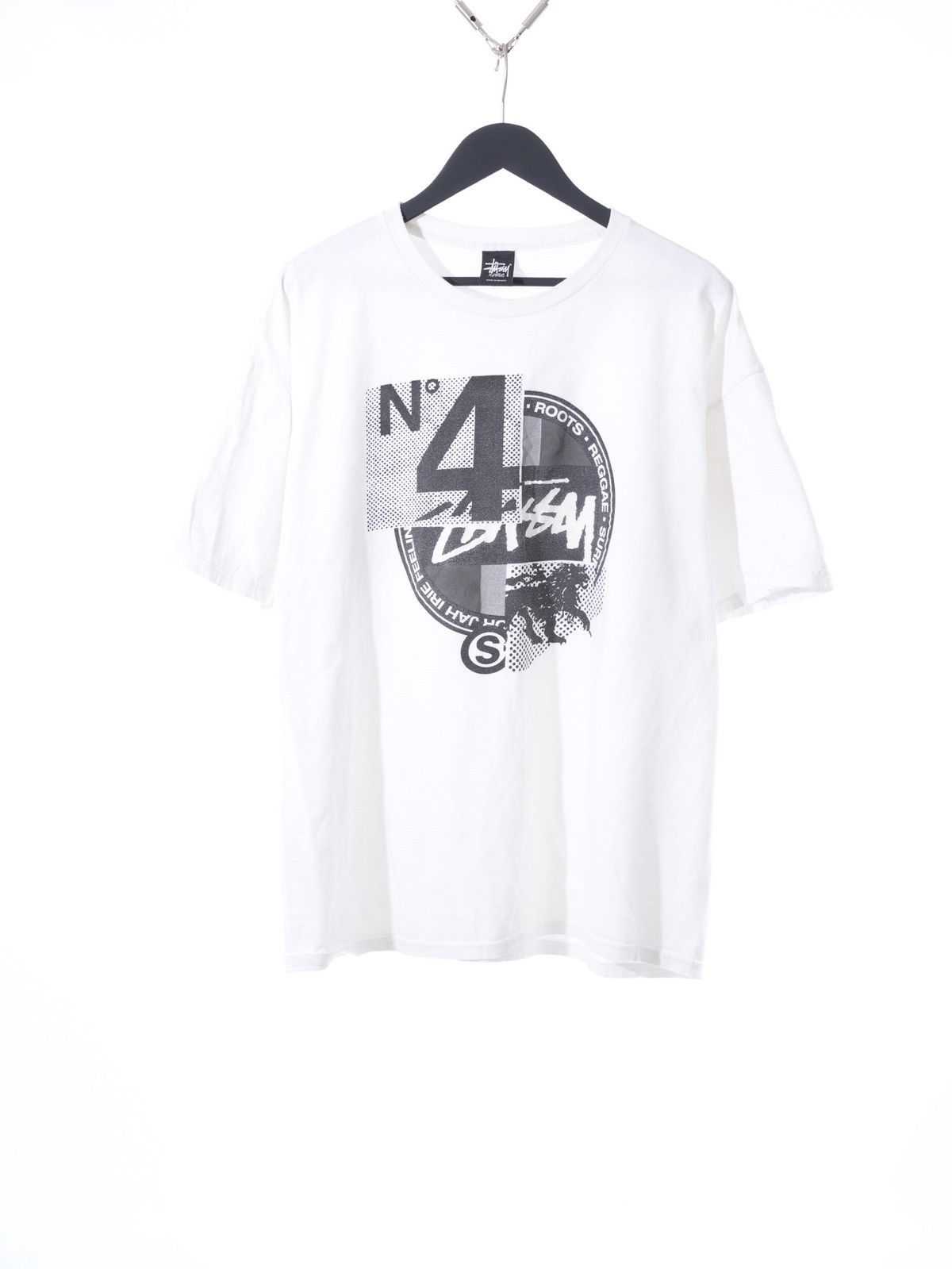 Stussy STUSSY NUMBER 4 VINTAGE BIG LOGO STREETWEAR TEE Size US M / EU 48-50 / 2 - 1 Thumbnail