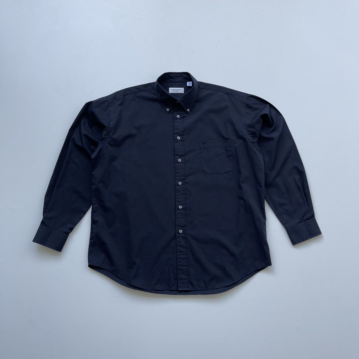 Vintage × Yves Saint Laurent Yves Saint Laurent Pour Homme Vintage 90’s Long Sleeve Shirt Size US L / EU 52-54 / 3 - 1 Thumbnail