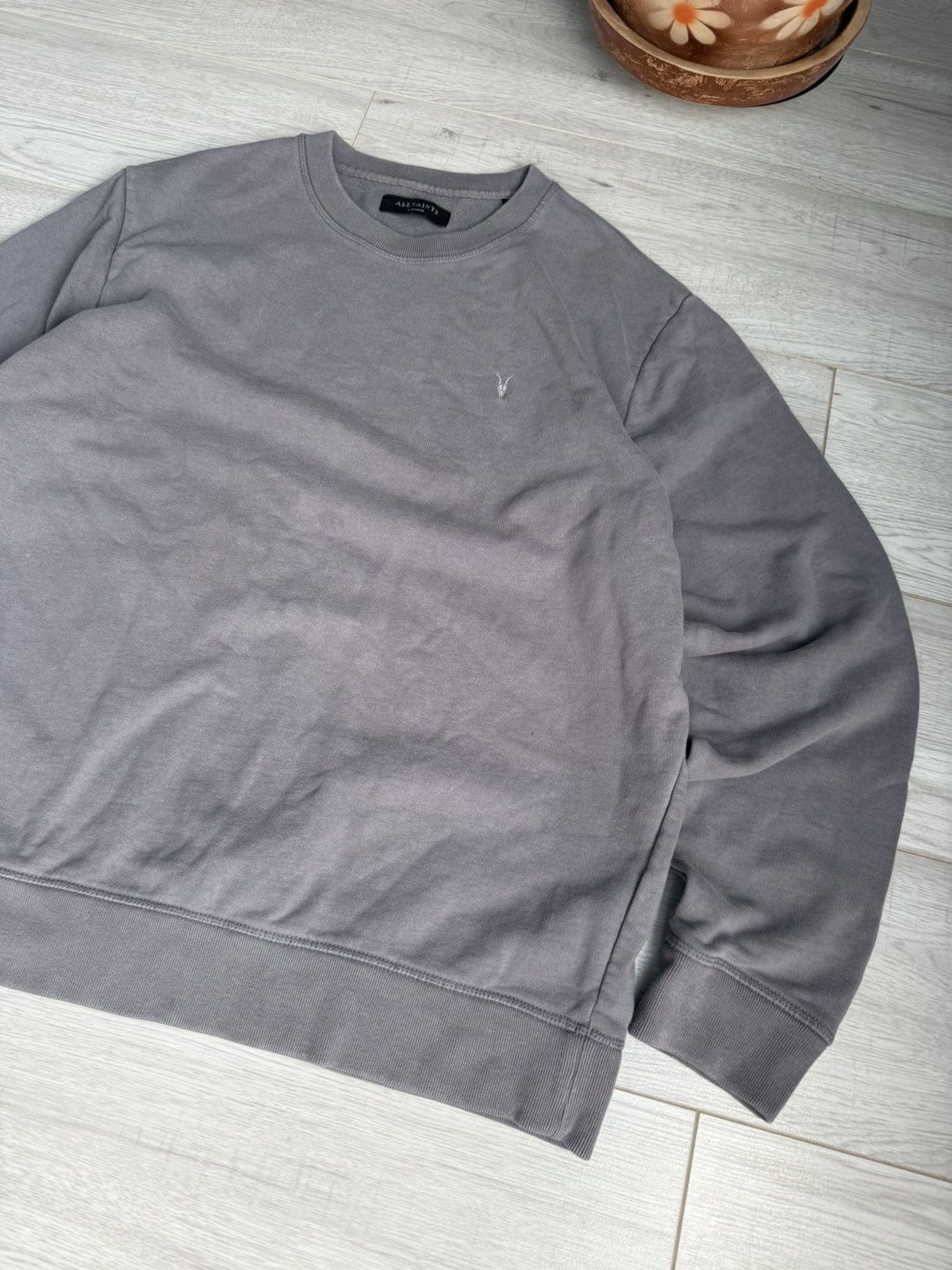 Allsaints Allsaints Sweatshirt grey crewneck Size US XL / EU 56 / 4 - 2 Thumbnail