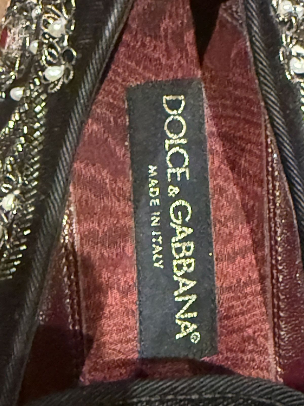 Dolce & Gabbana Velvet slippers with embroidery Size US 9.5 / EU 42-43 - 10 Thumbnail
