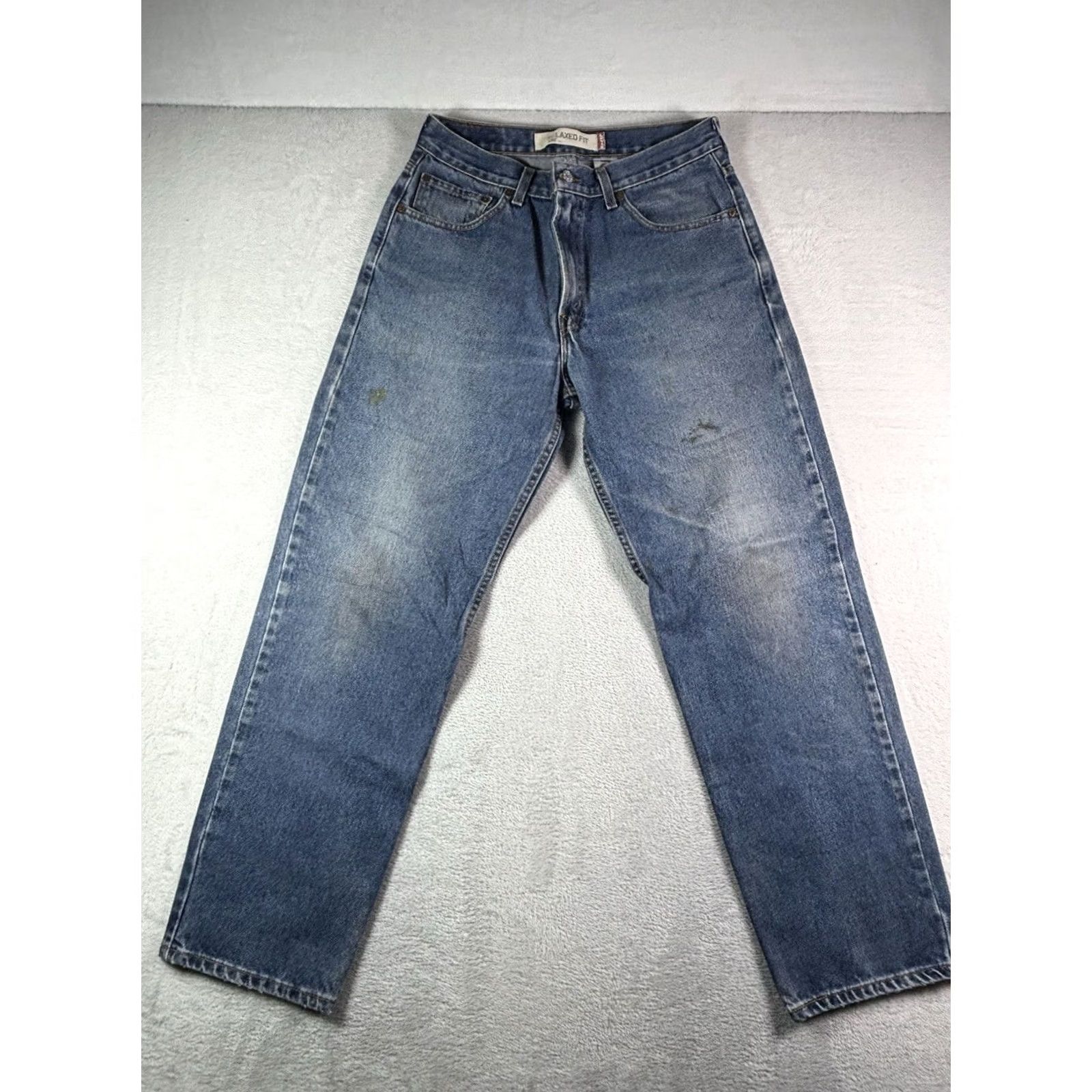 Levi's VINTAGE Levi's 550 Jeans Men Relaxed Fit Denim Medium Blue Size 34x32 Size US 34 / EU 50 - 2 Thumbnail