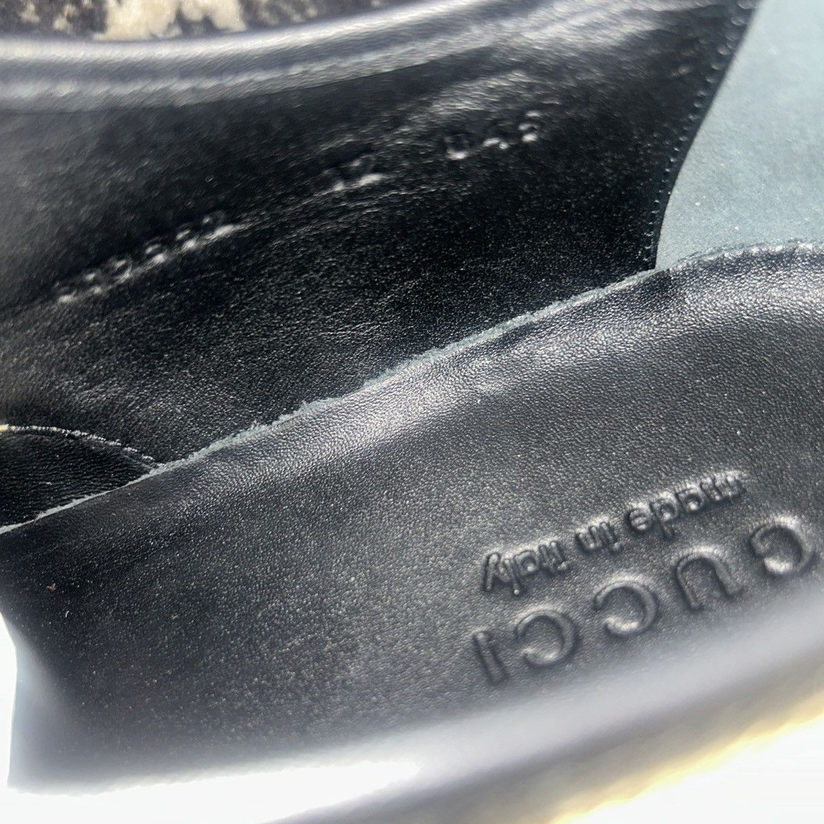 Gucci Gucci Monogram Jumbo GG Soft Calfskin Lug Sole Derby Loafers Size US 12 / EU 45 - 5 Thumbnail