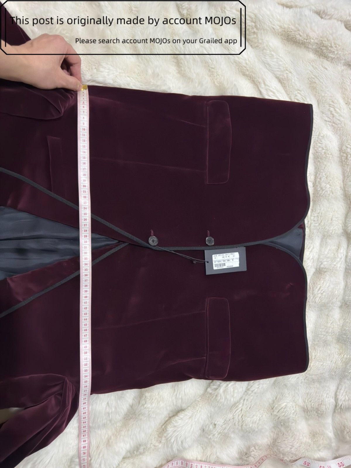 Saint Laurent Paris Sz 54 Saint Laurent Paris Wine Velvet Blazer Jacket mojos170 Size US L / EU 52-54 / 3 - 7 Thumbnail