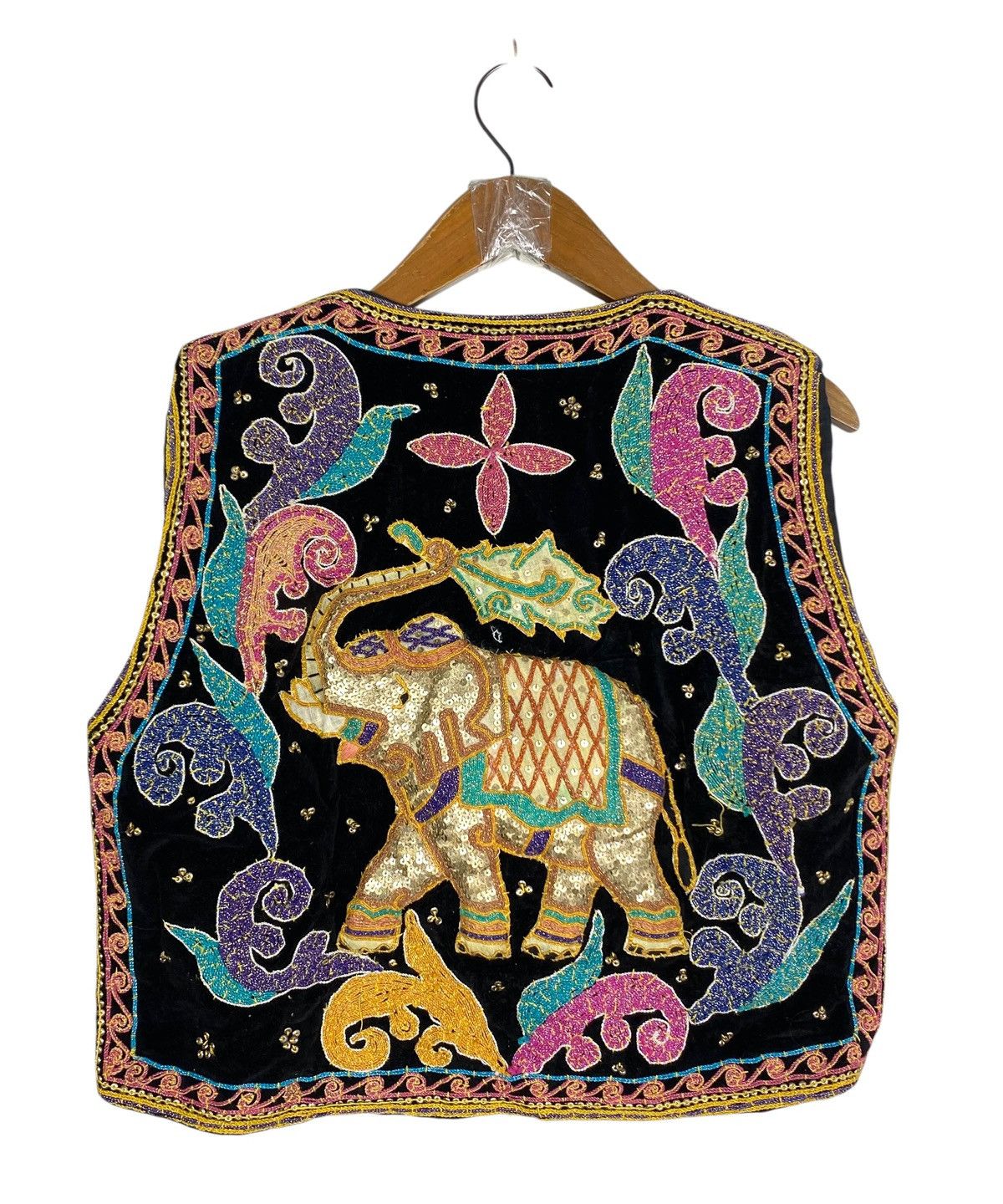 Vintage Vtg Traditional Kalaga Vest Puffy Elephant Fully Embroidered Size US S / EU 44-46 / 1 - 1 Thumbnail