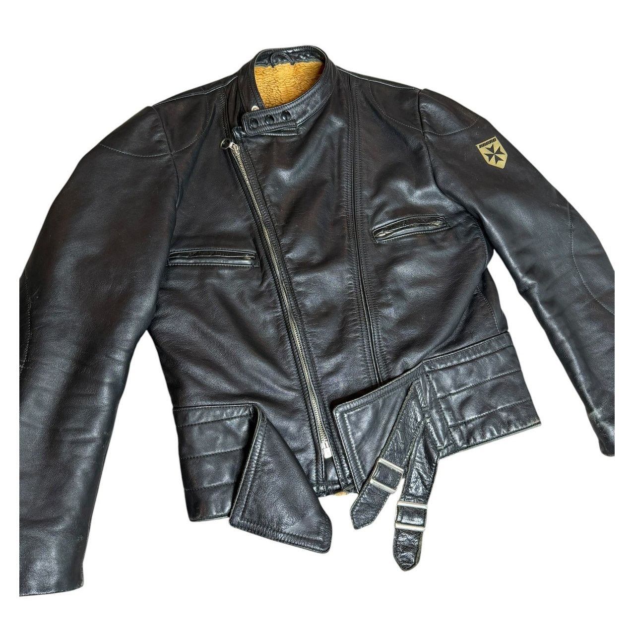 Genuine Leather × Vintage Vintage Harro Black Leather Motorcycle Jacket Size US M / EU 48-50 / 2 - 4 Thumbnail