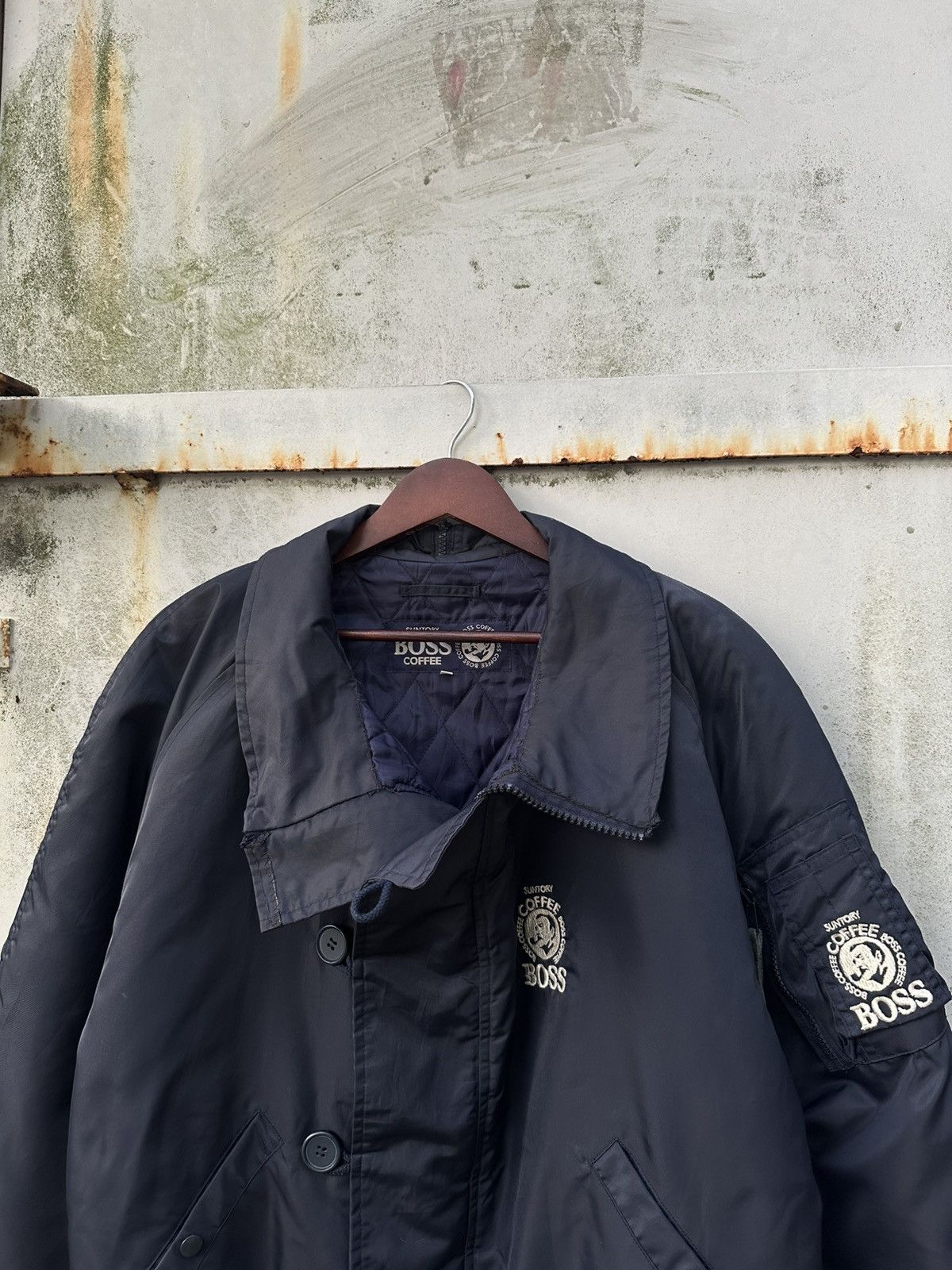 Vintage 👹Vintage Suntory Boss Coffee Bomber Jacket Size US L / EU 52-54 / 3 - 5 Thumbnail