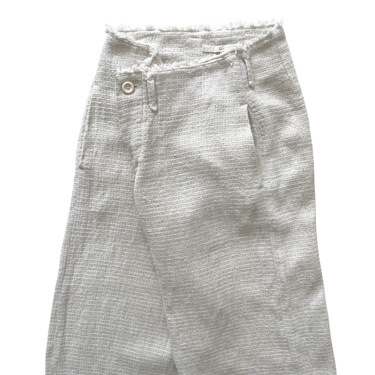 45rpm 45rpm Cotton-Linen Tweed Wide Pants Size 29" - 6 Thumbnail