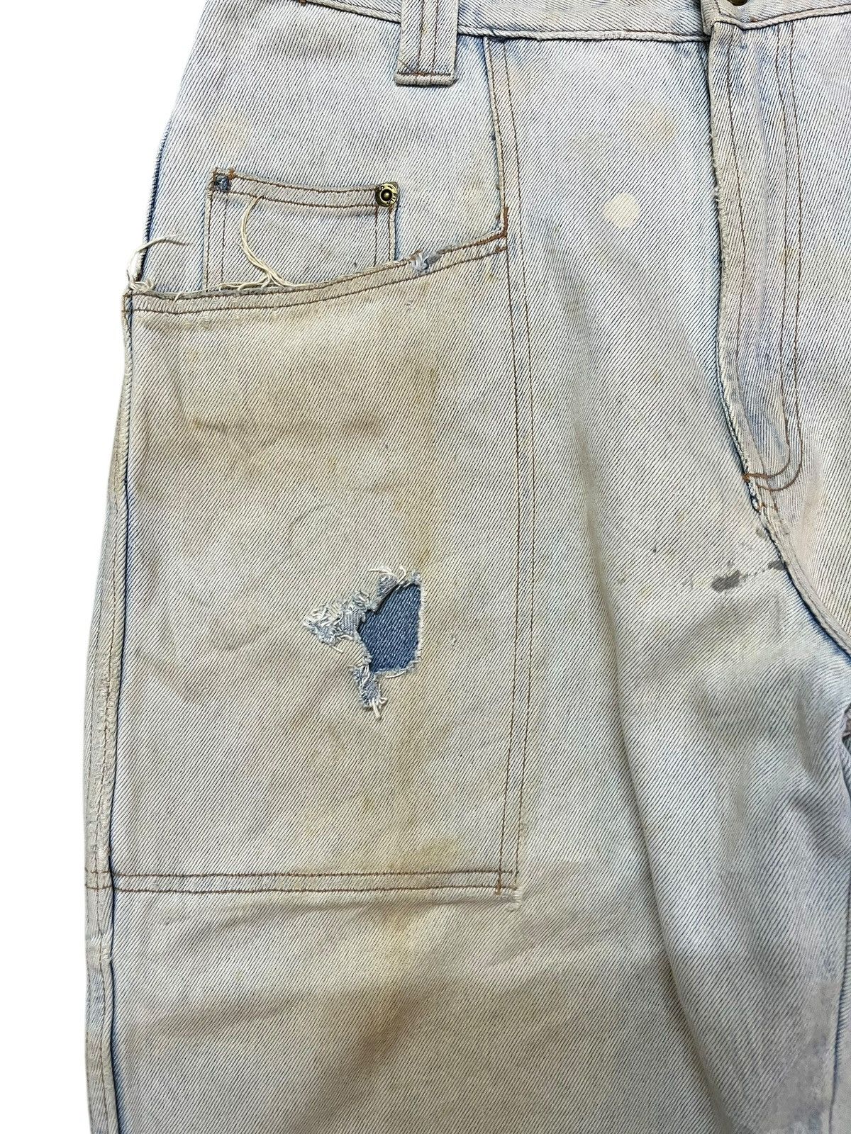 Fila Vintage Fila Shorts Baggy Wide Leg Distressed Denim Size US 33 - 4 Thumbnail