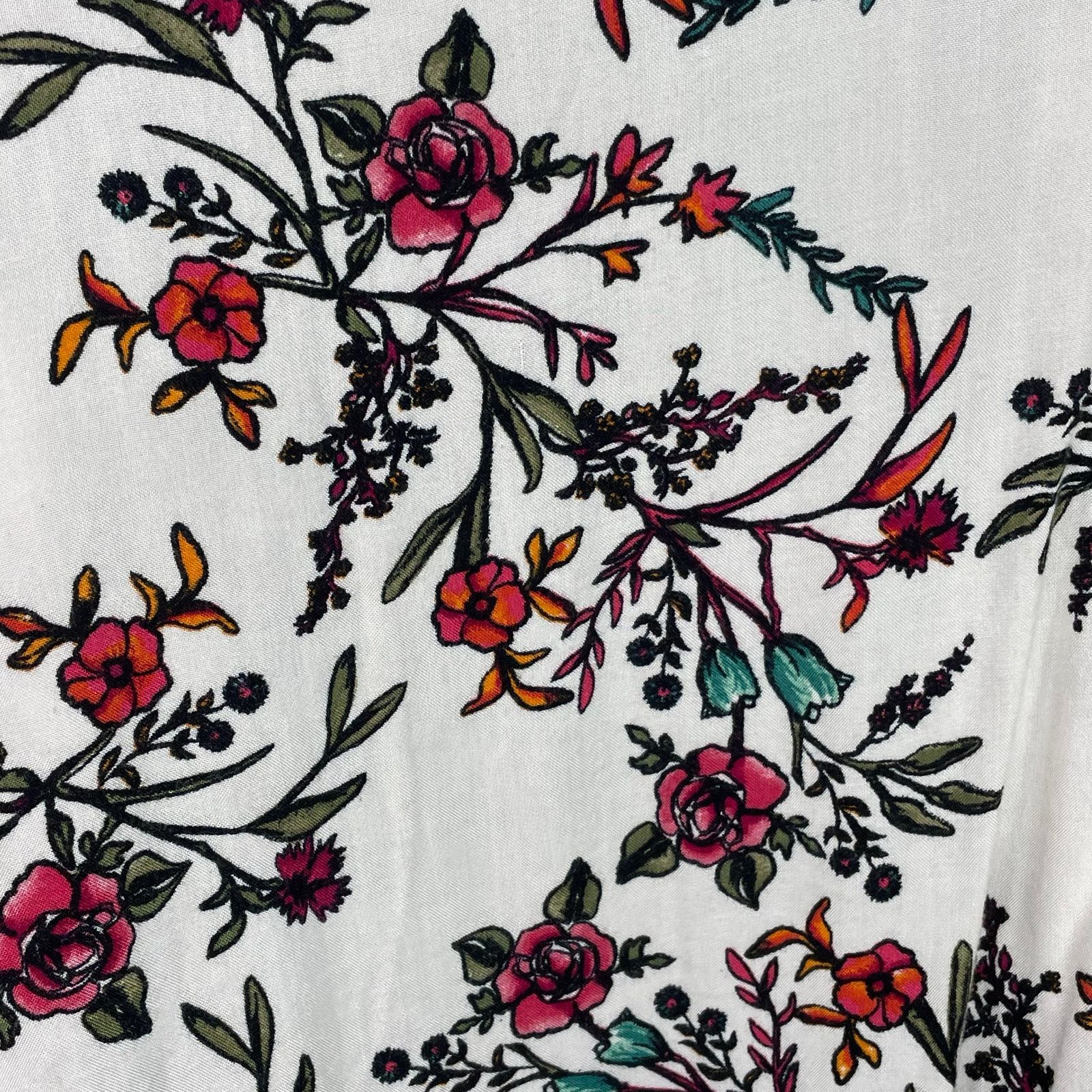Other Nowadays Rayon Floral Cardigan Size L / US 10 / IT 46 - 5 Thumbnail