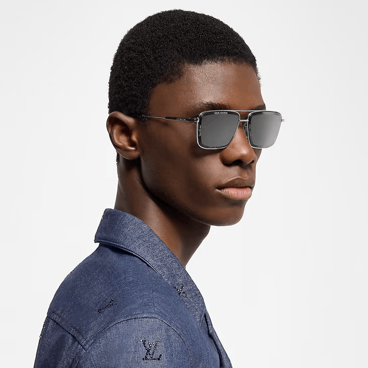 Louis Vuitton LV Super Vision Metal Square Sunglasses Size ONE SIZE - 3 Thumbnail