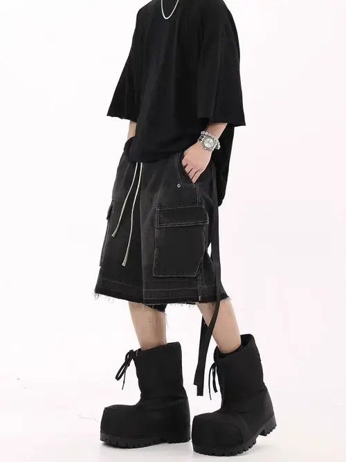 Japanese Brand Noriyo x Yoko Vintage High Street Multi-Pocket Denim Shorts Size US 30 / EU 46 - 5 Thumbnail